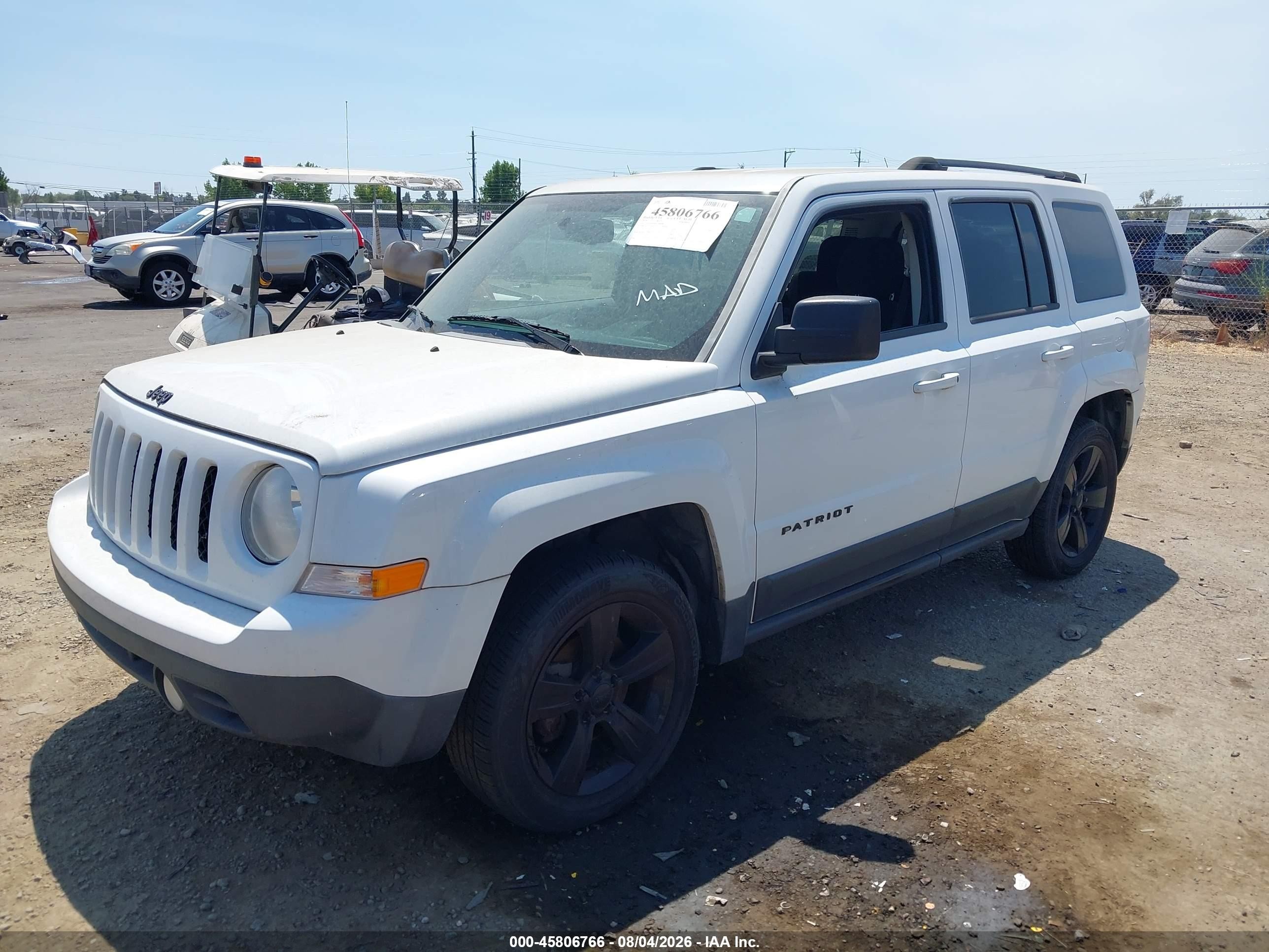 2015 Jeep Patriot Altitude Edition White vin: 1C4NJPBA4FD194468
