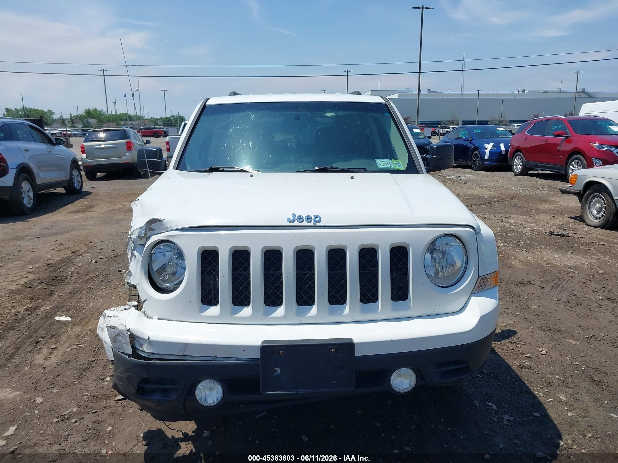 2015 Jeep Patriot Sport Белый vin: 1C4NJPBA4FD219367