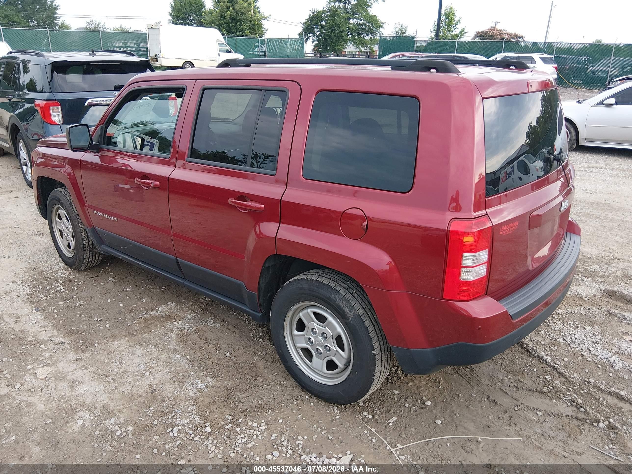 2015 Jeep Patriot Sport Красный vin: 1C4NJPBA4FD280735