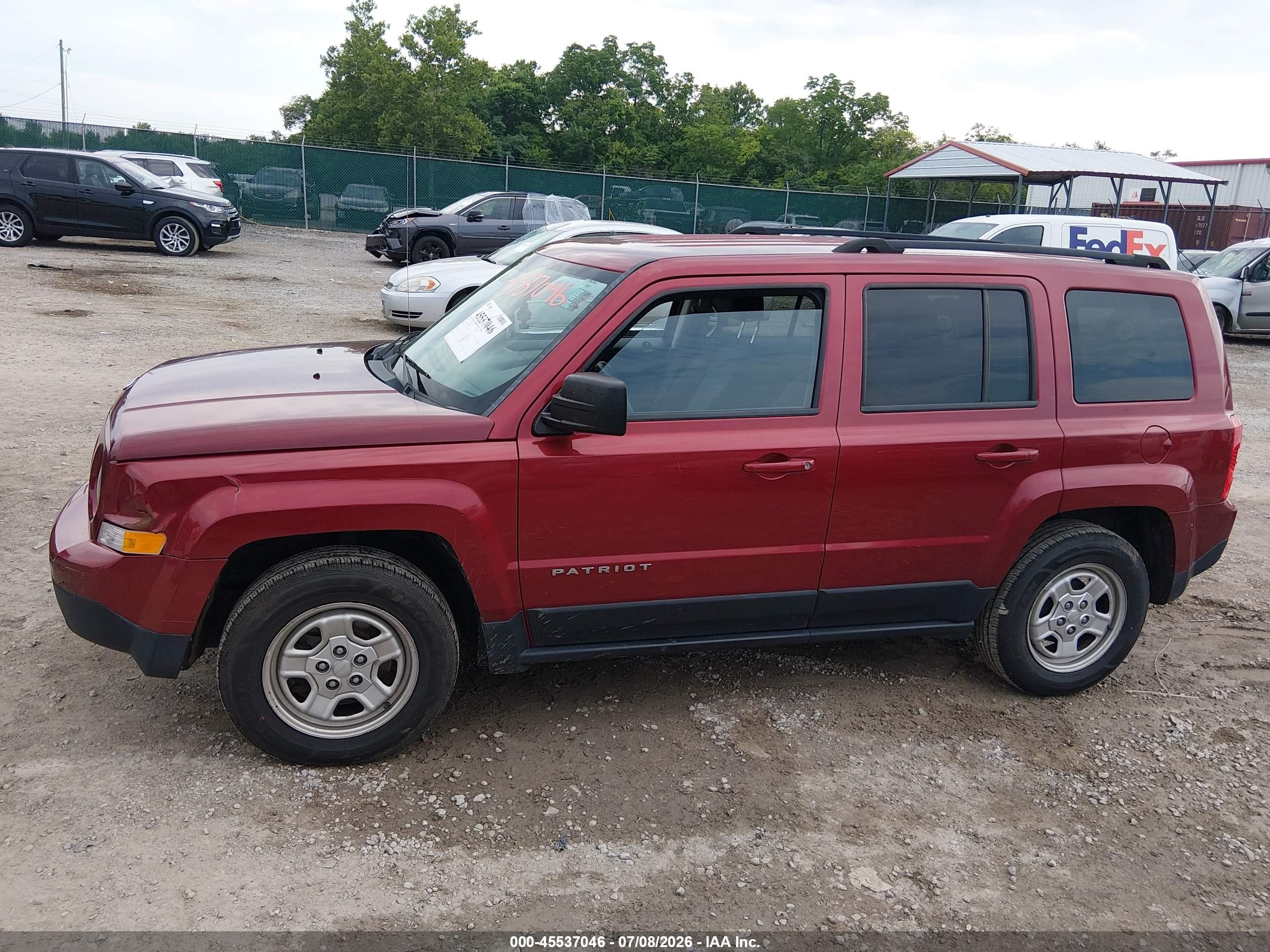 2015 Jeep Patriot Sport Красный vin: 1C4NJPBA4FD280735