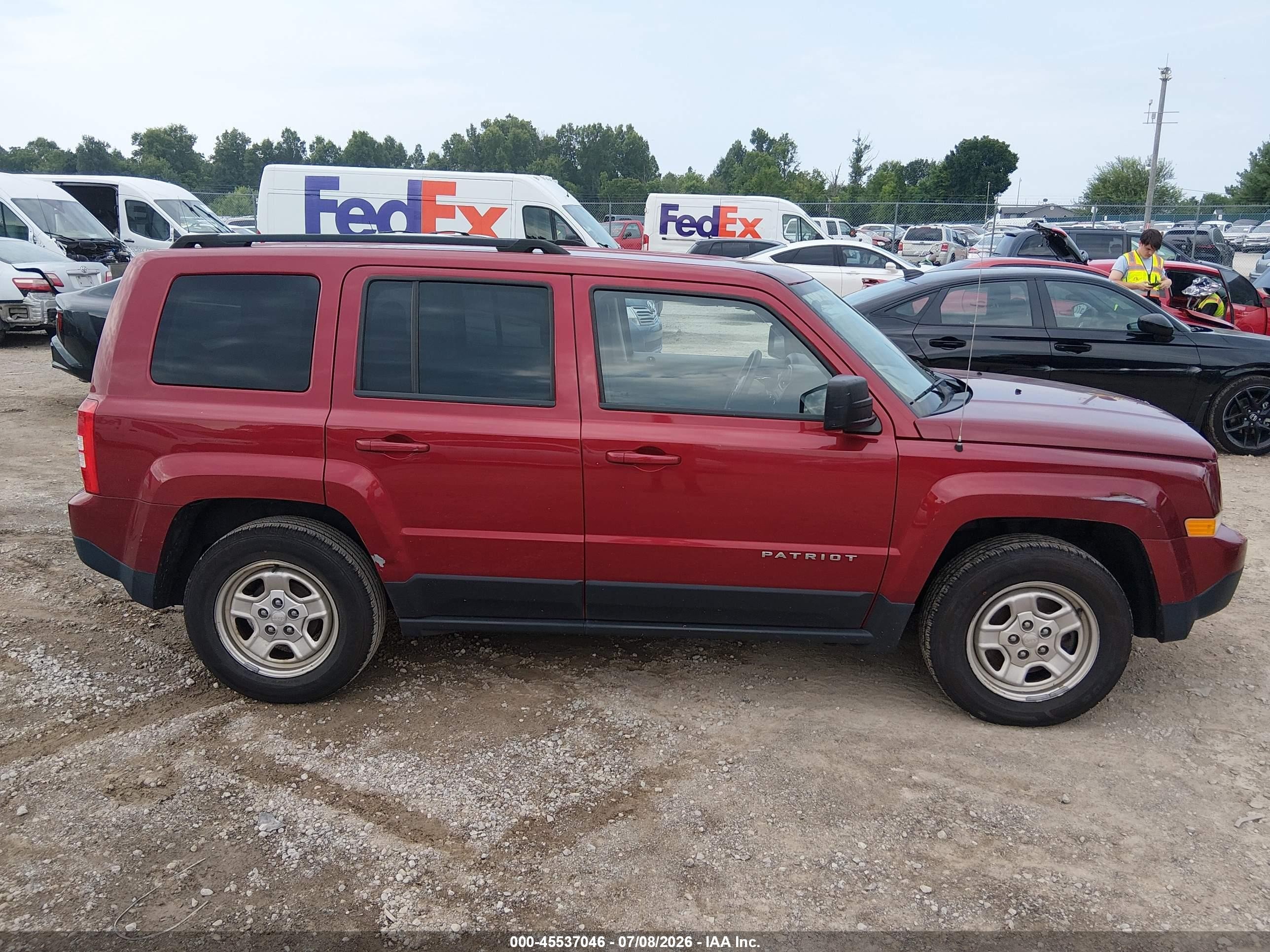 2015 Jeep Patriot Sport Красный vin: 1C4NJPBA4FD280735