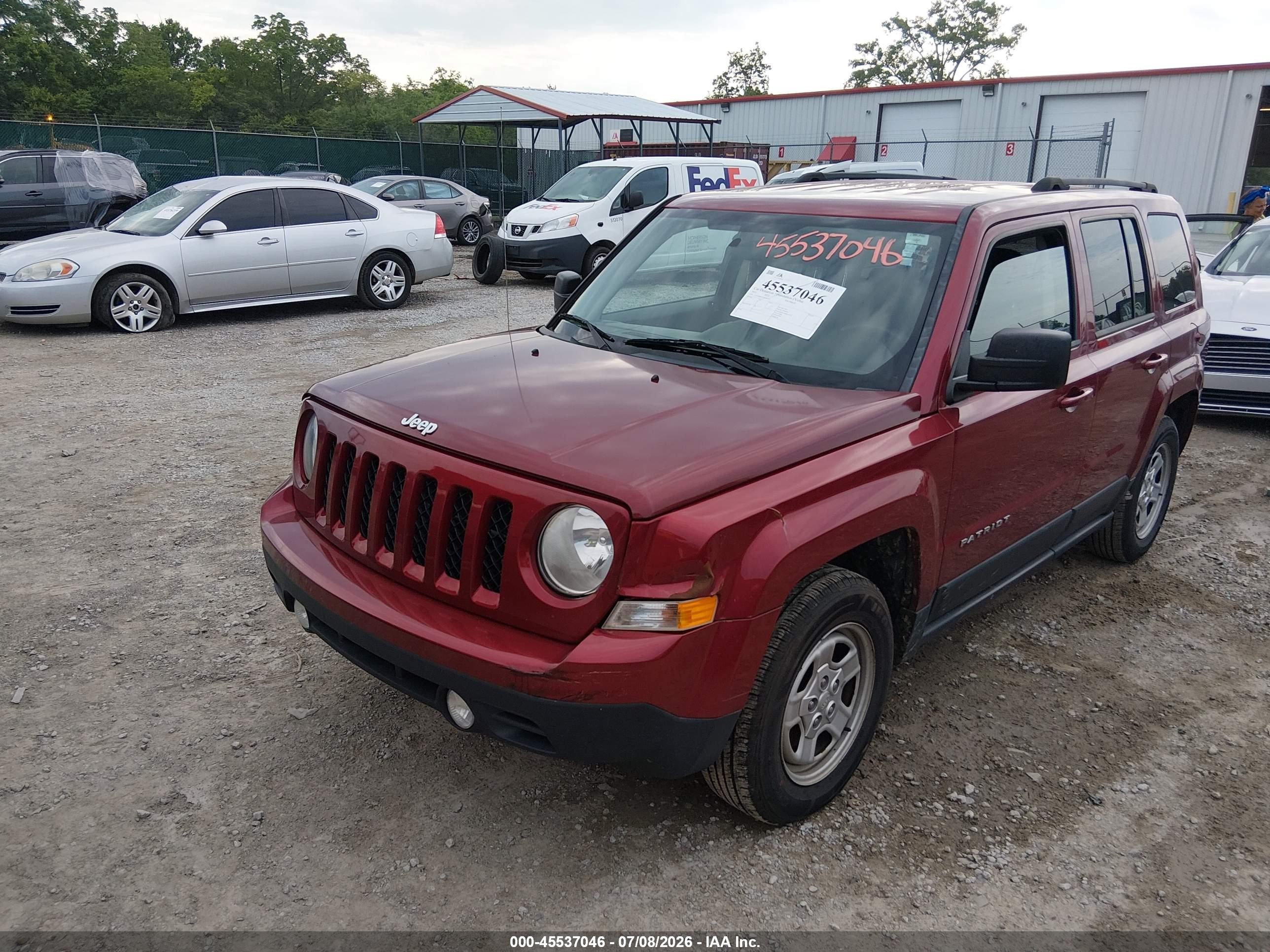 2015 Jeep Patriot Sport Красный vin: 1C4NJPBA4FD280735