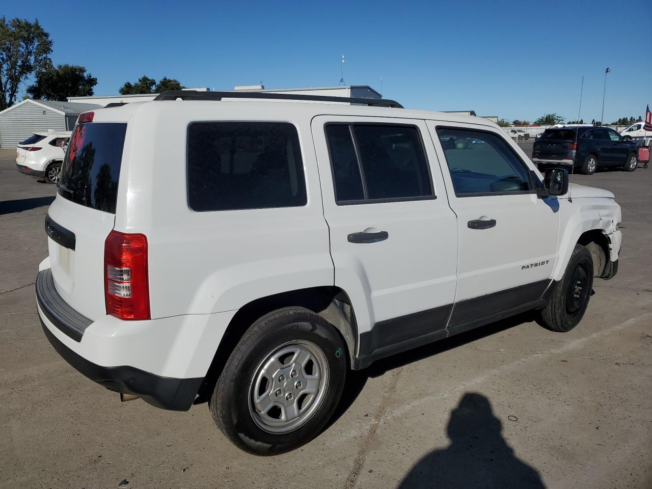2015 Jeep Patriot Sport White vin: 1C4NJPBA4FD281206