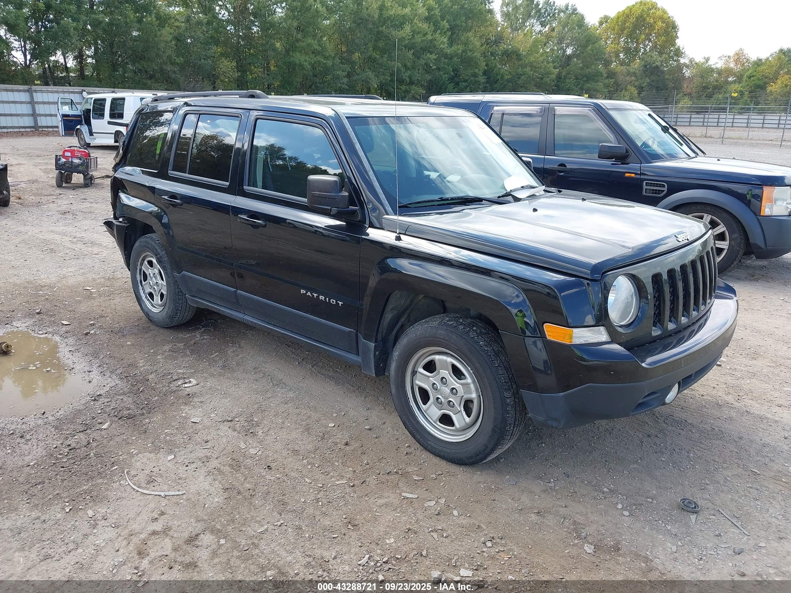 2015 Jeep Patriot Sport Черный vin: 1C4NJPBA4FD317895