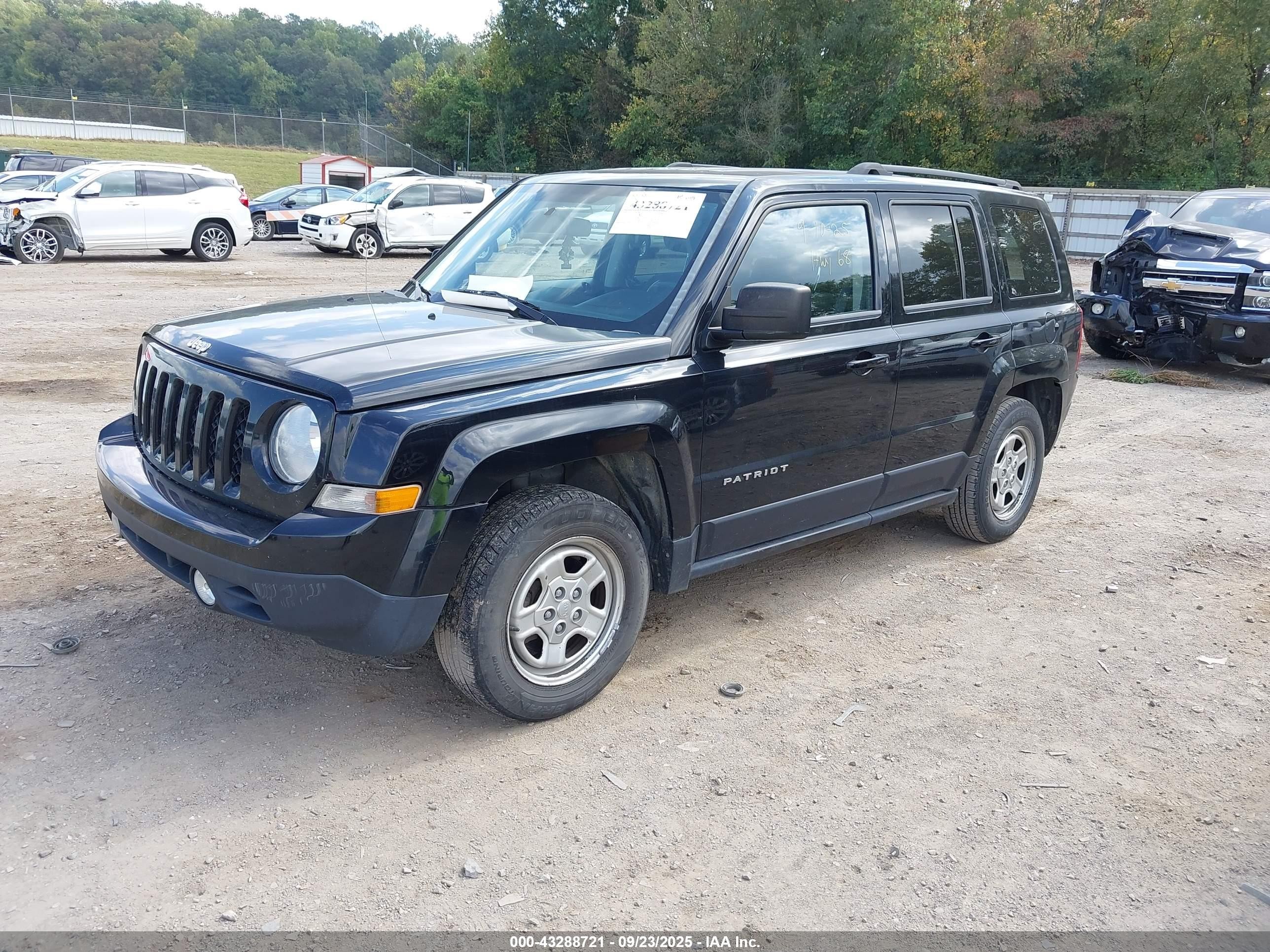 2015 Jeep Patriot Sport Черный vin: 1C4NJPBA4FD317895