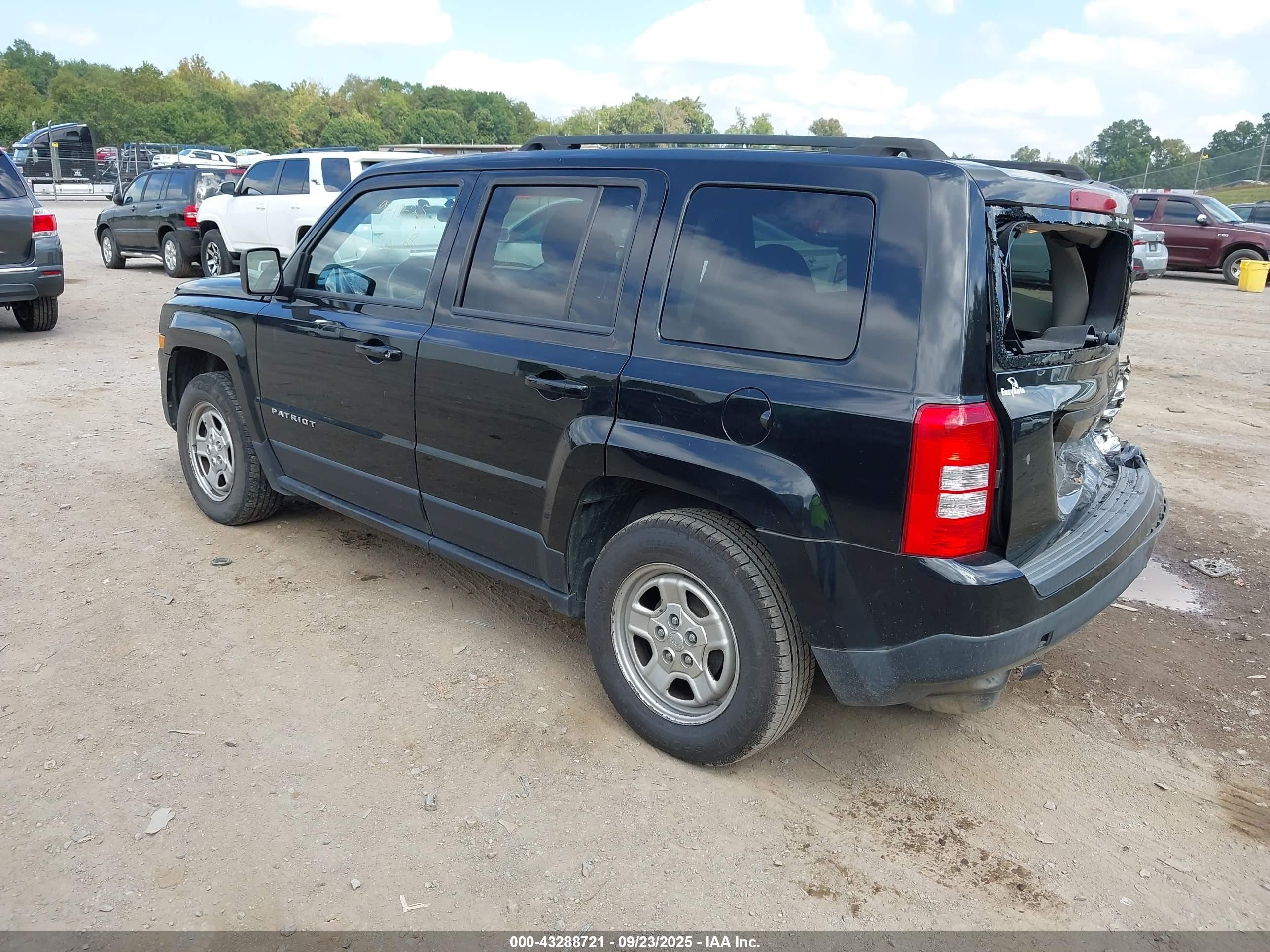 2015 Jeep Patriot Sport Черный vin: 1C4NJPBA4FD317895