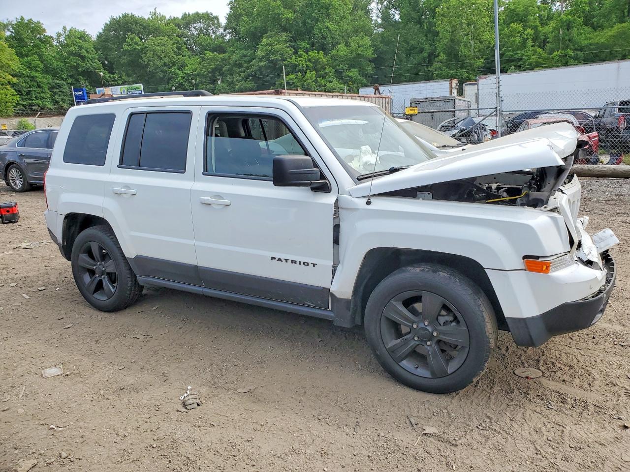 2015 Jeep Patriot Sport White vin: 1C4NJPBA4FD318786
