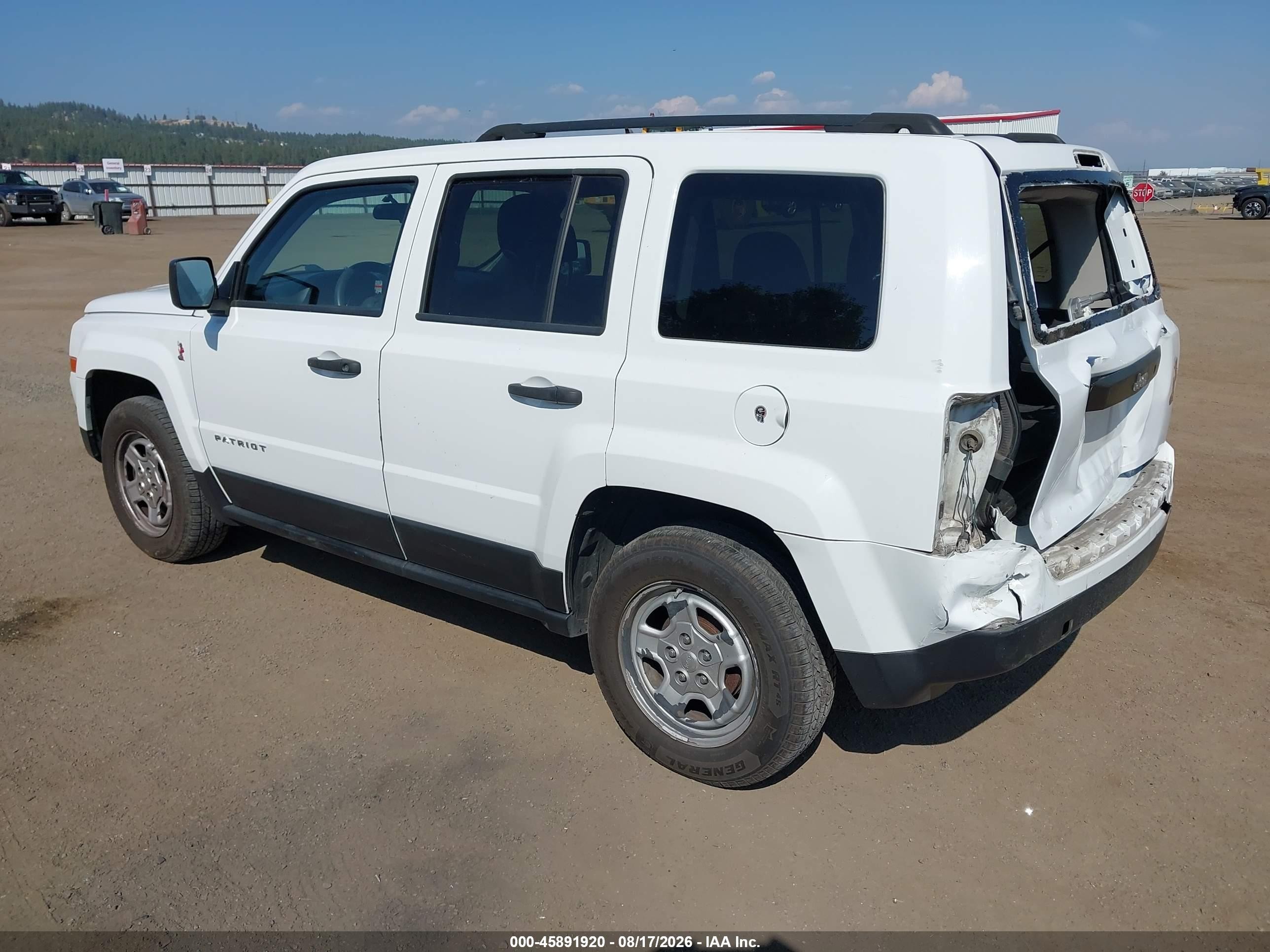 2012 Jeep Patriot Sport Белый vin: 1C4NJPBA5CD511847