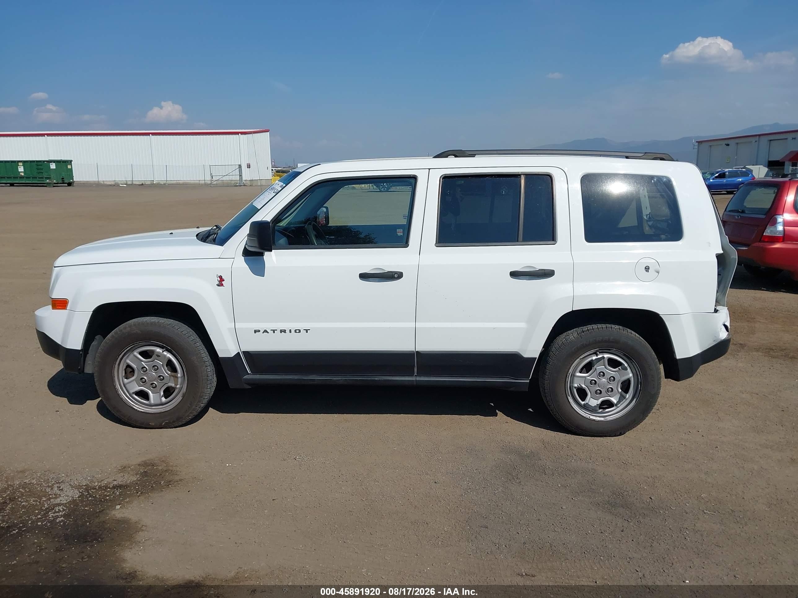2012 Jeep Patriot Sport Белый vin: 1C4NJPBA5CD511847