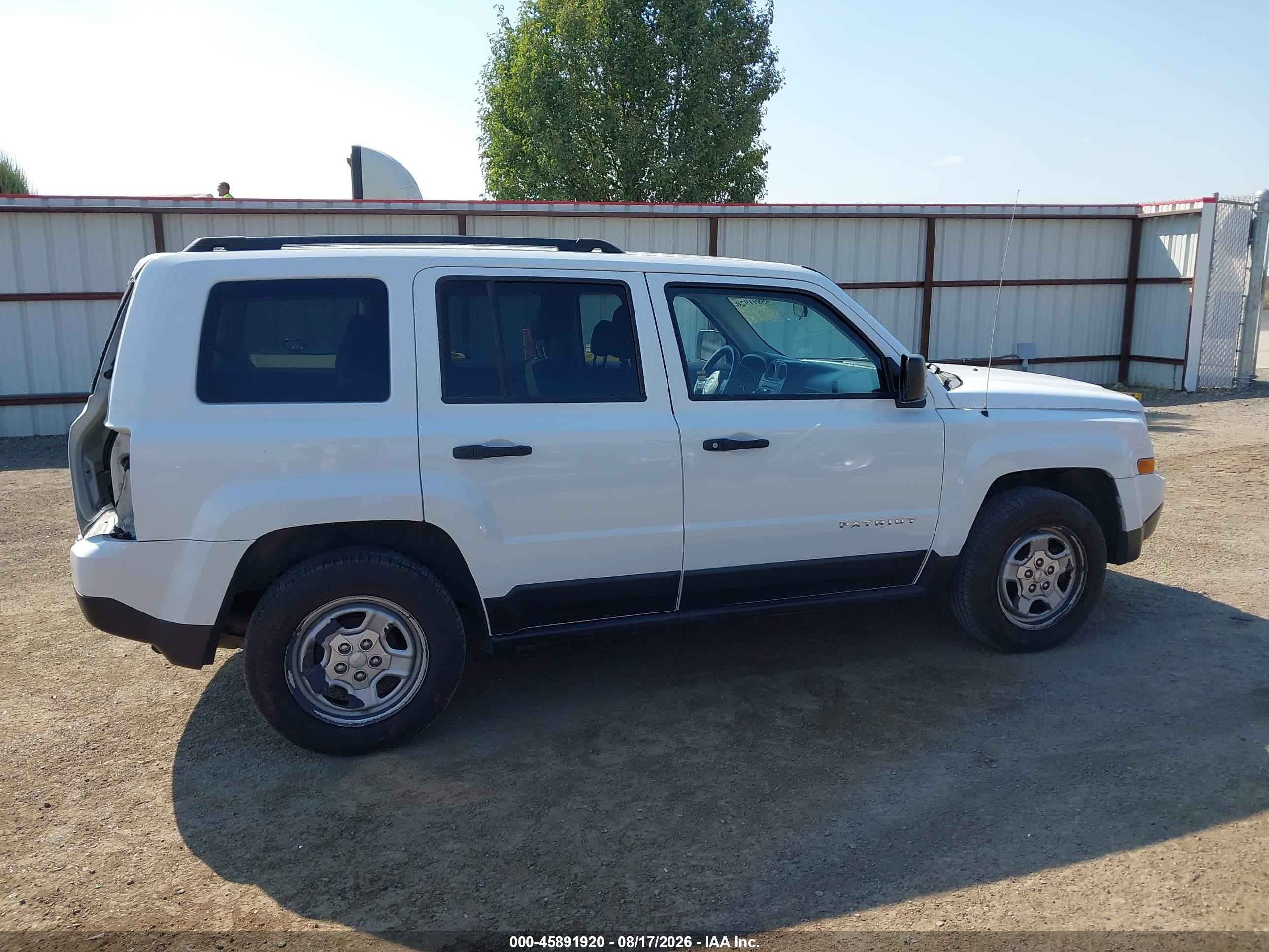 2012 Jeep Patriot Sport Белый vin: 1C4NJPBA5CD511847