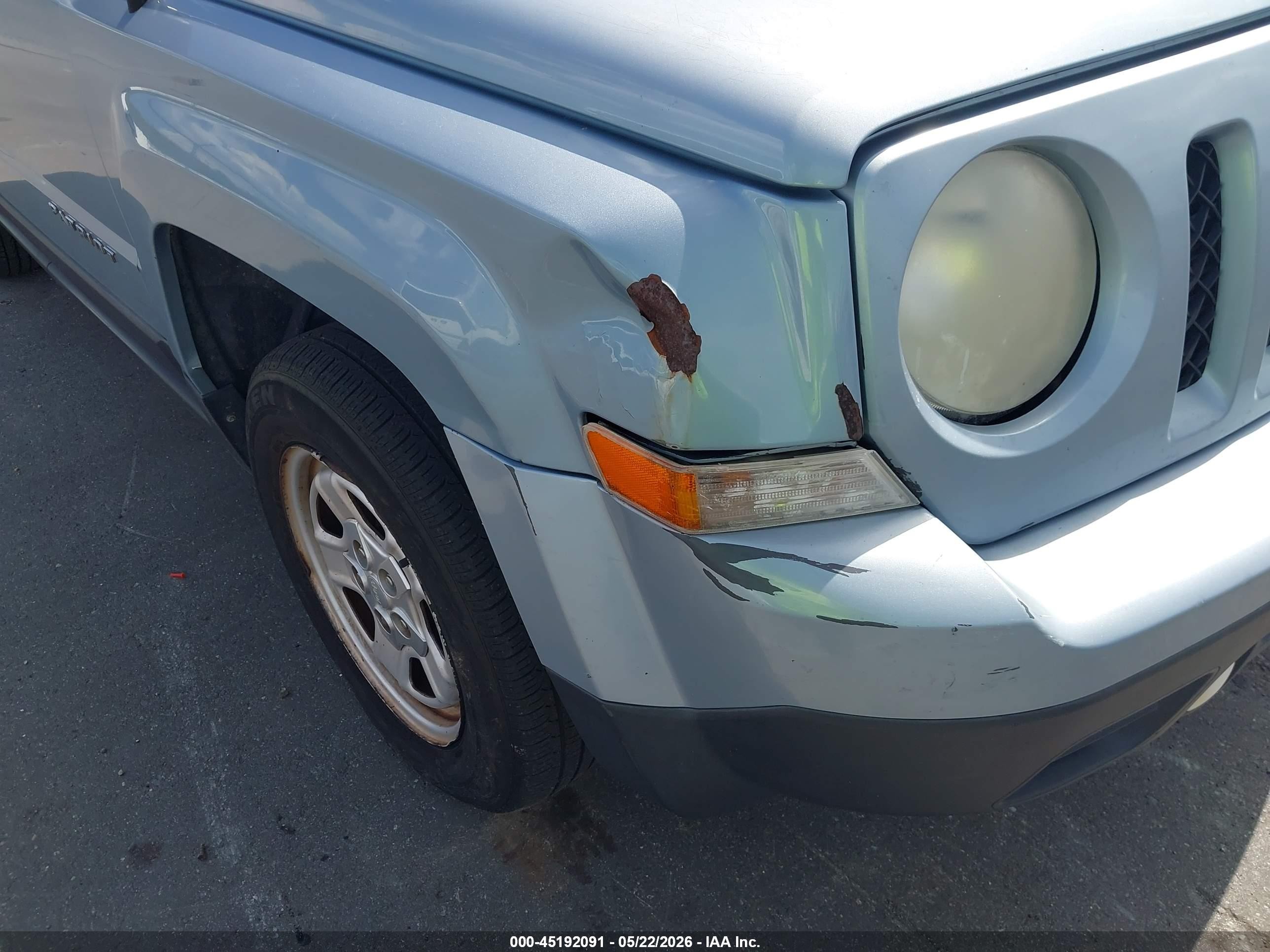 2013 Jeep Patriot Sport Light Blue vin: 1C4NJPBA5DD265741