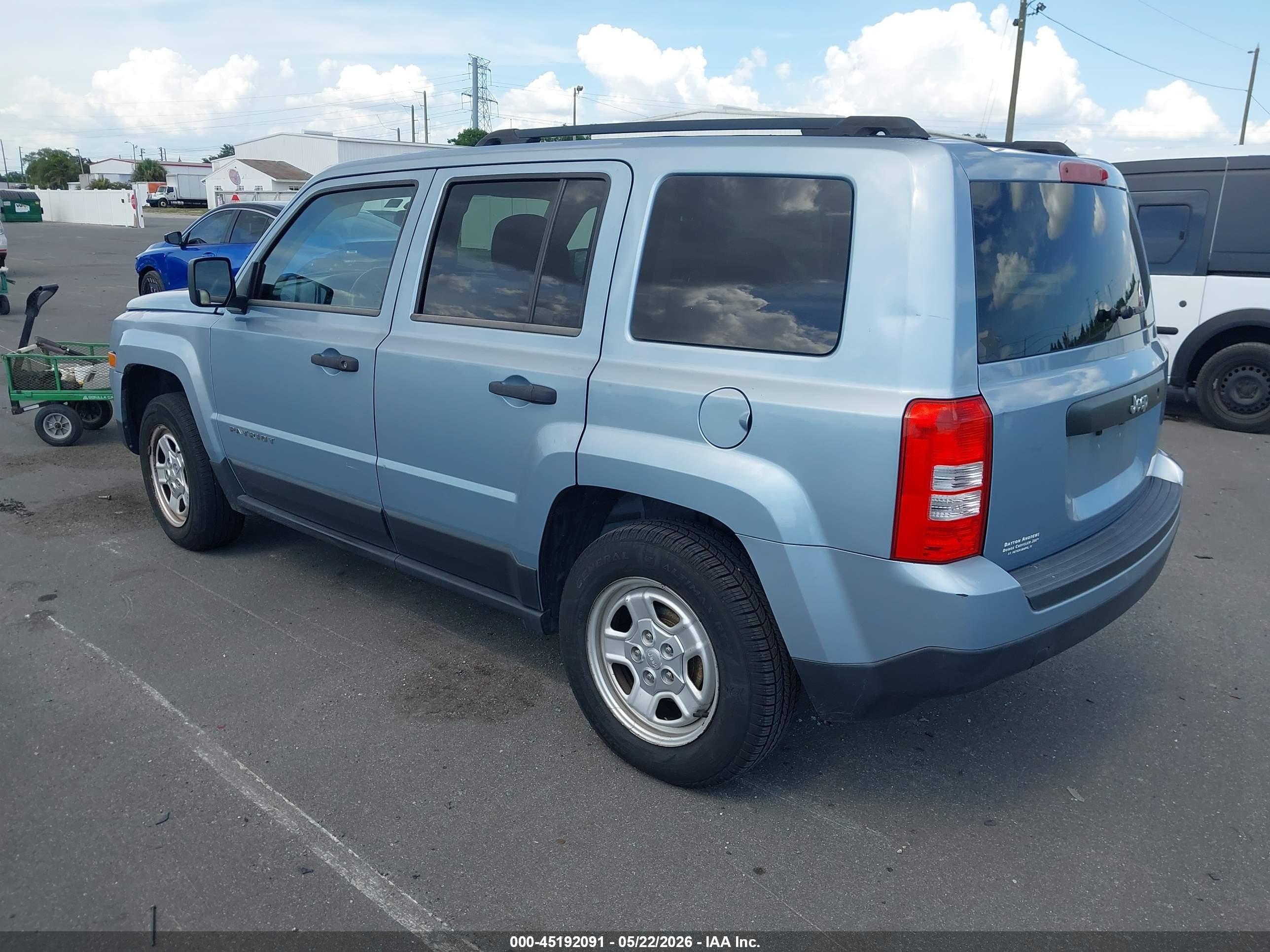 2013 Jeep Patriot Sport Light Blue vin: 1C4NJPBA5DD265741
