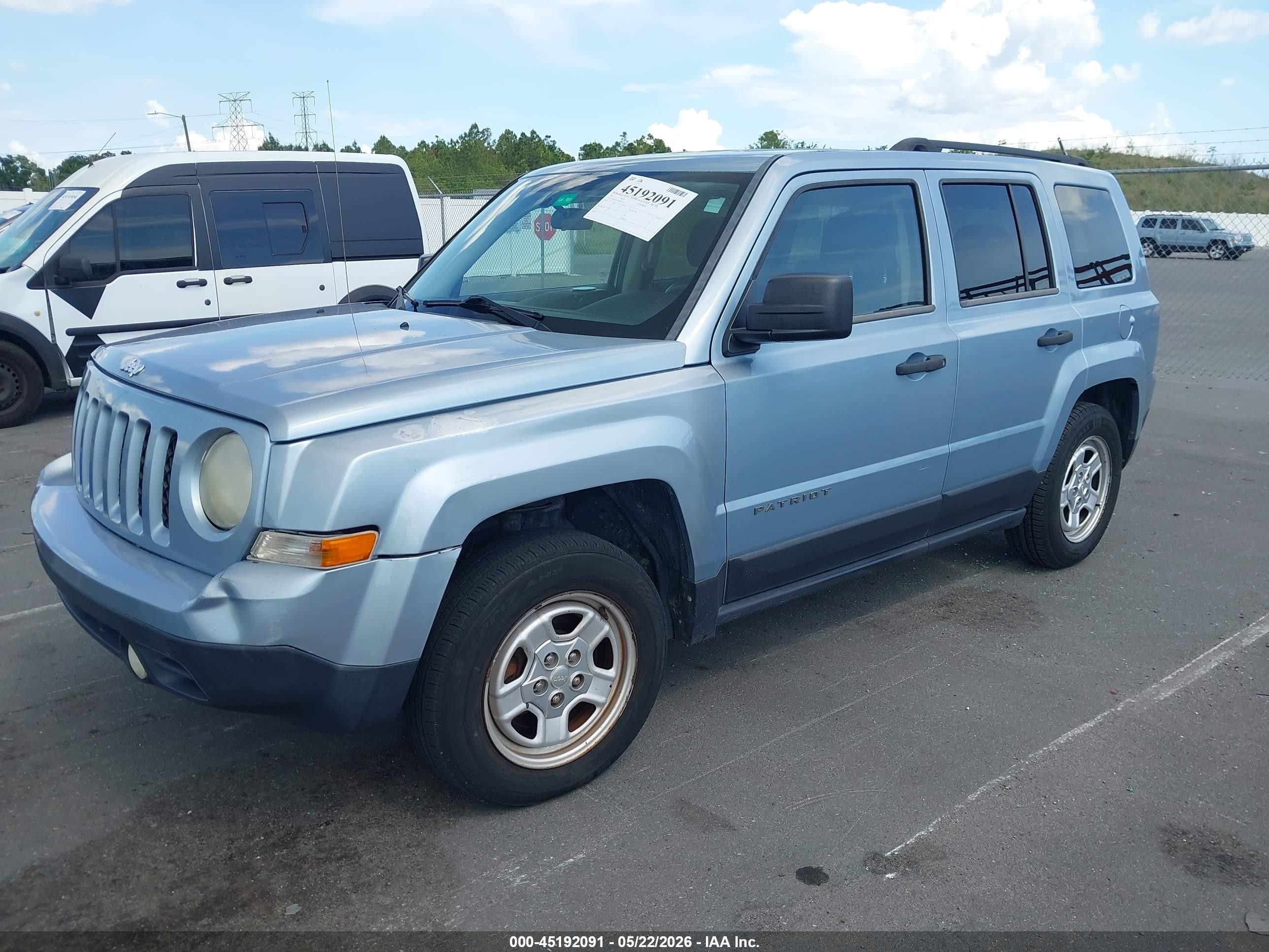 2013 Jeep Patriot Sport Light Blue vin: 1C4NJPBA5DD265741
