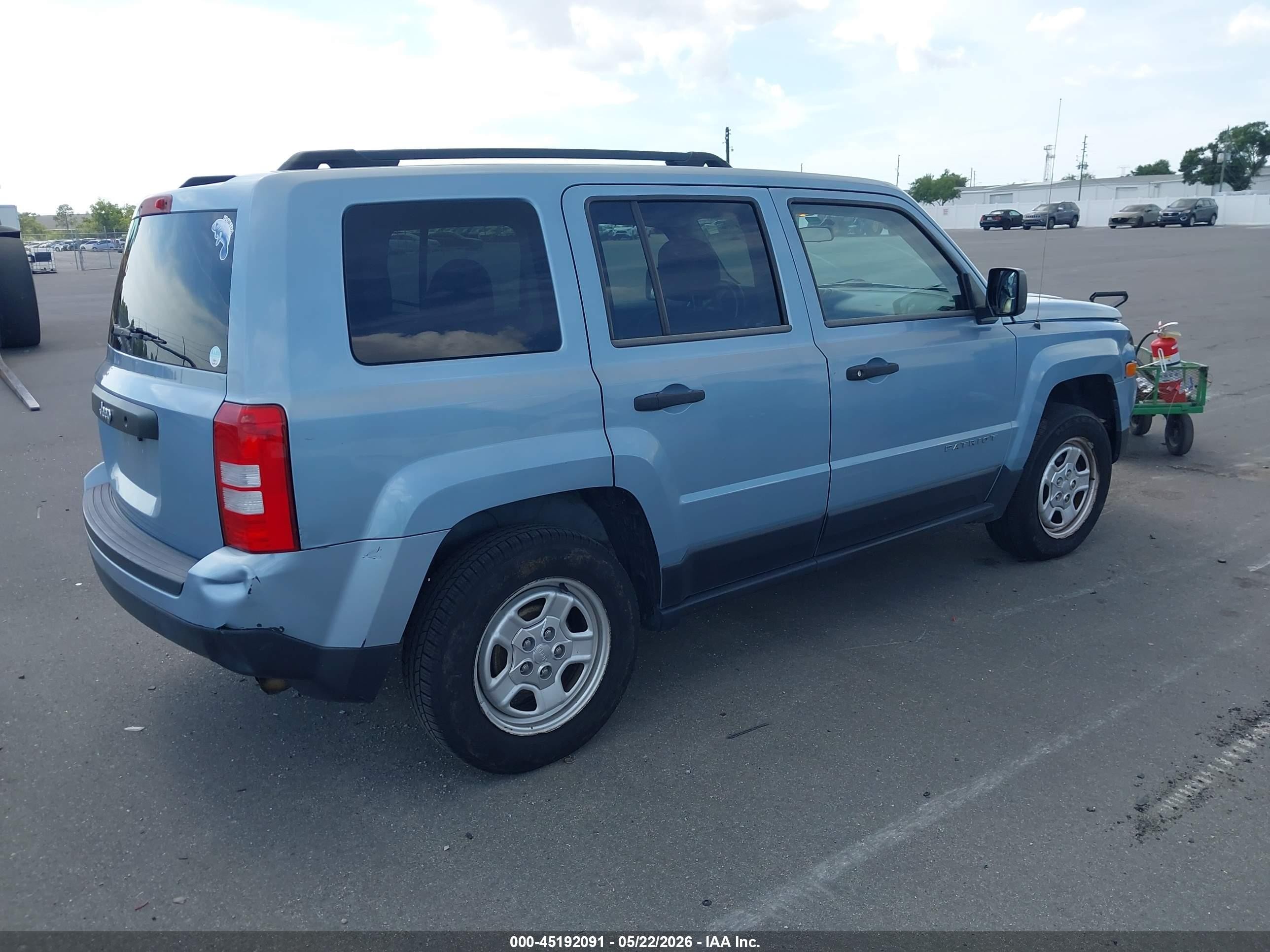 2013 Jeep Patriot Sport Light Blue vin: 1C4NJPBA5DD265741