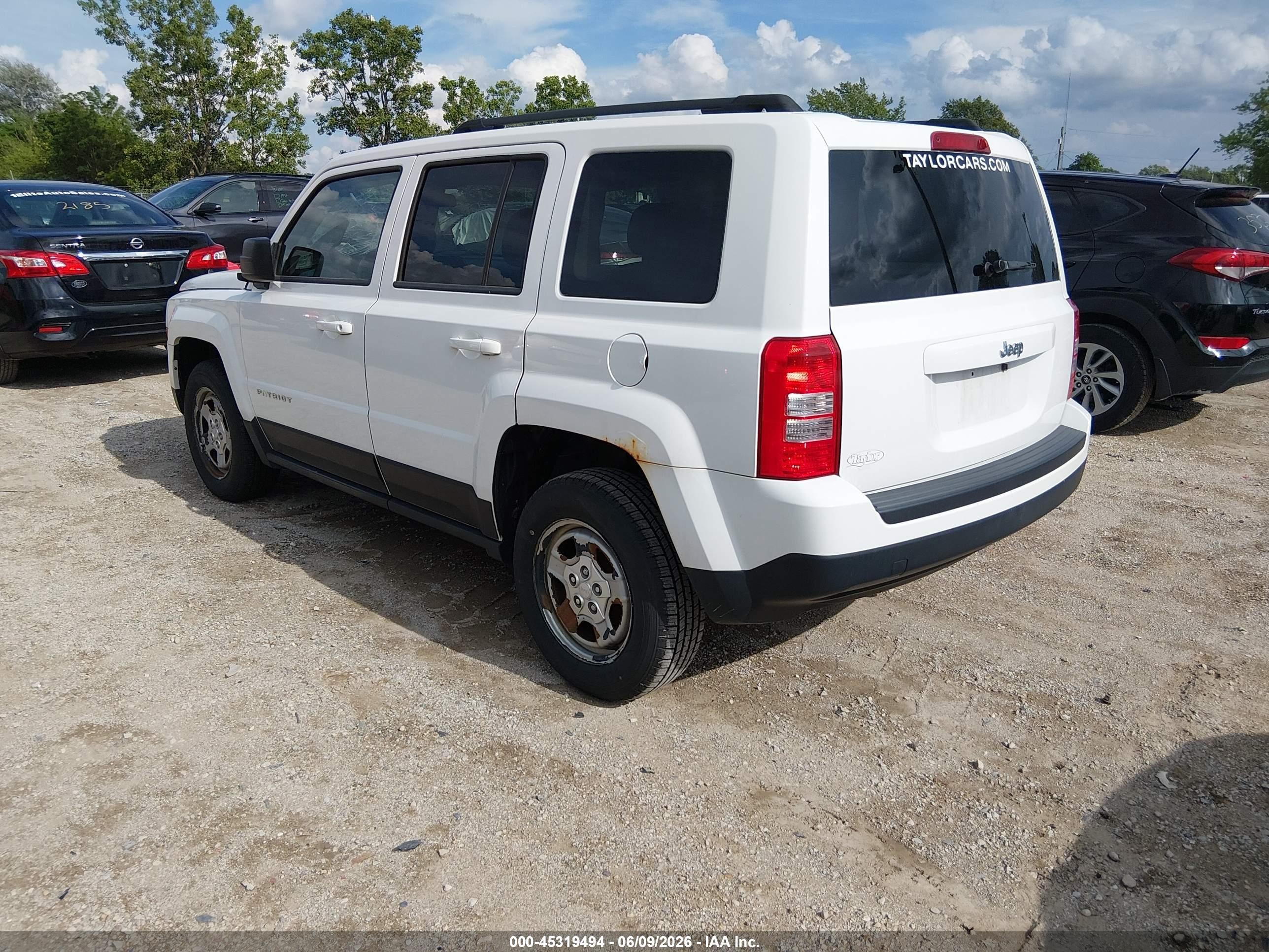 2014 Jeep Patriot Sport White vin: 1C4NJPBA5ED534502