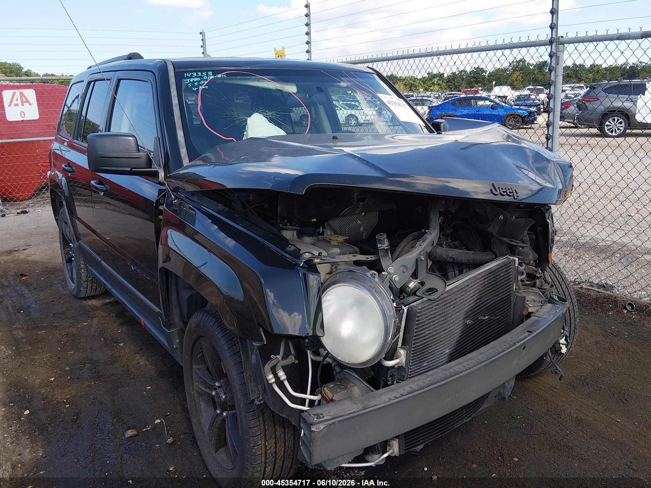 2014 Jeep Patriot Altitude Black vin: 1C4NJPBA5ED674307