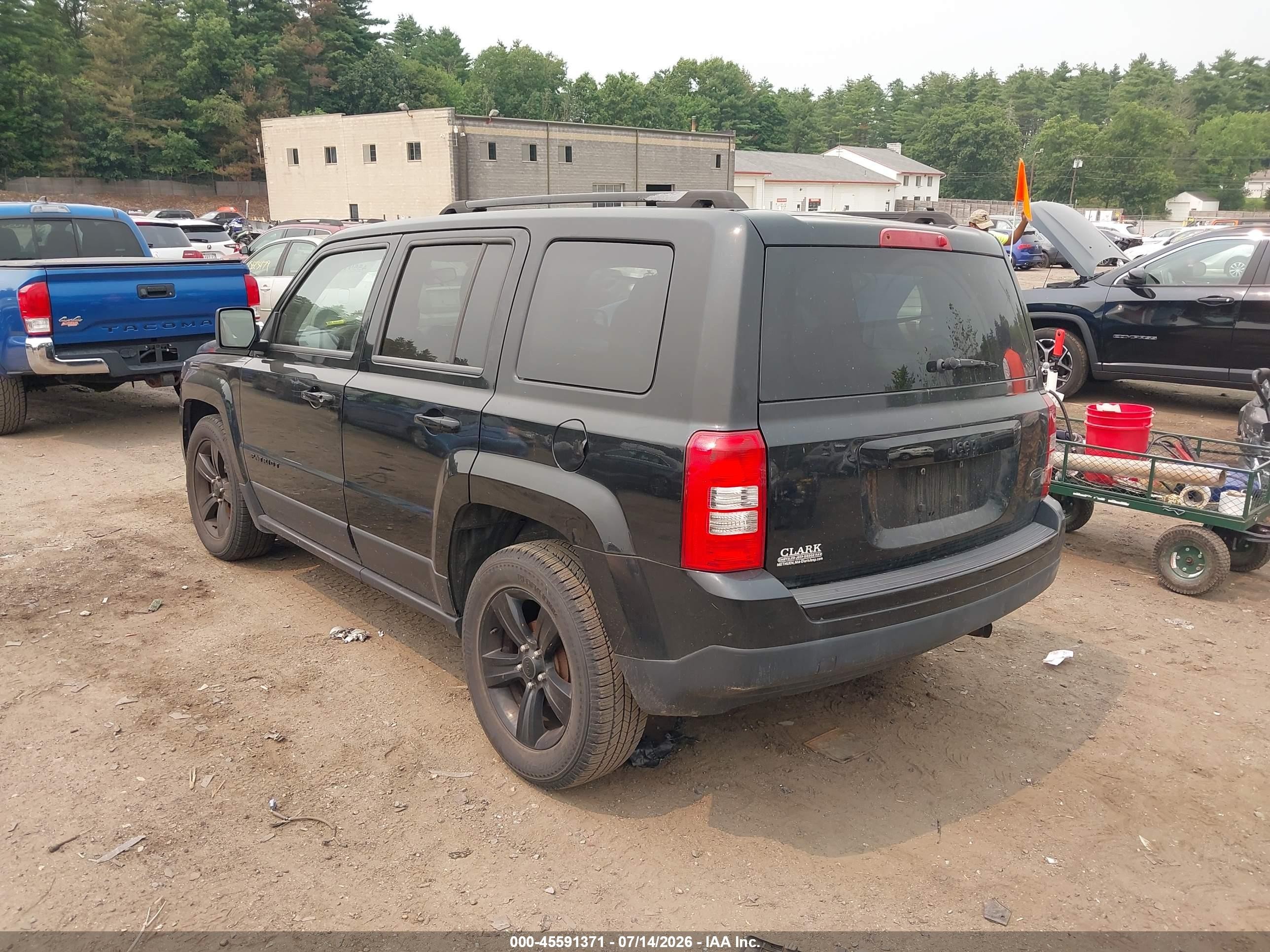 2014 Jeep Patriot Altitude Black vin: 1C4NJPBA5ED705409