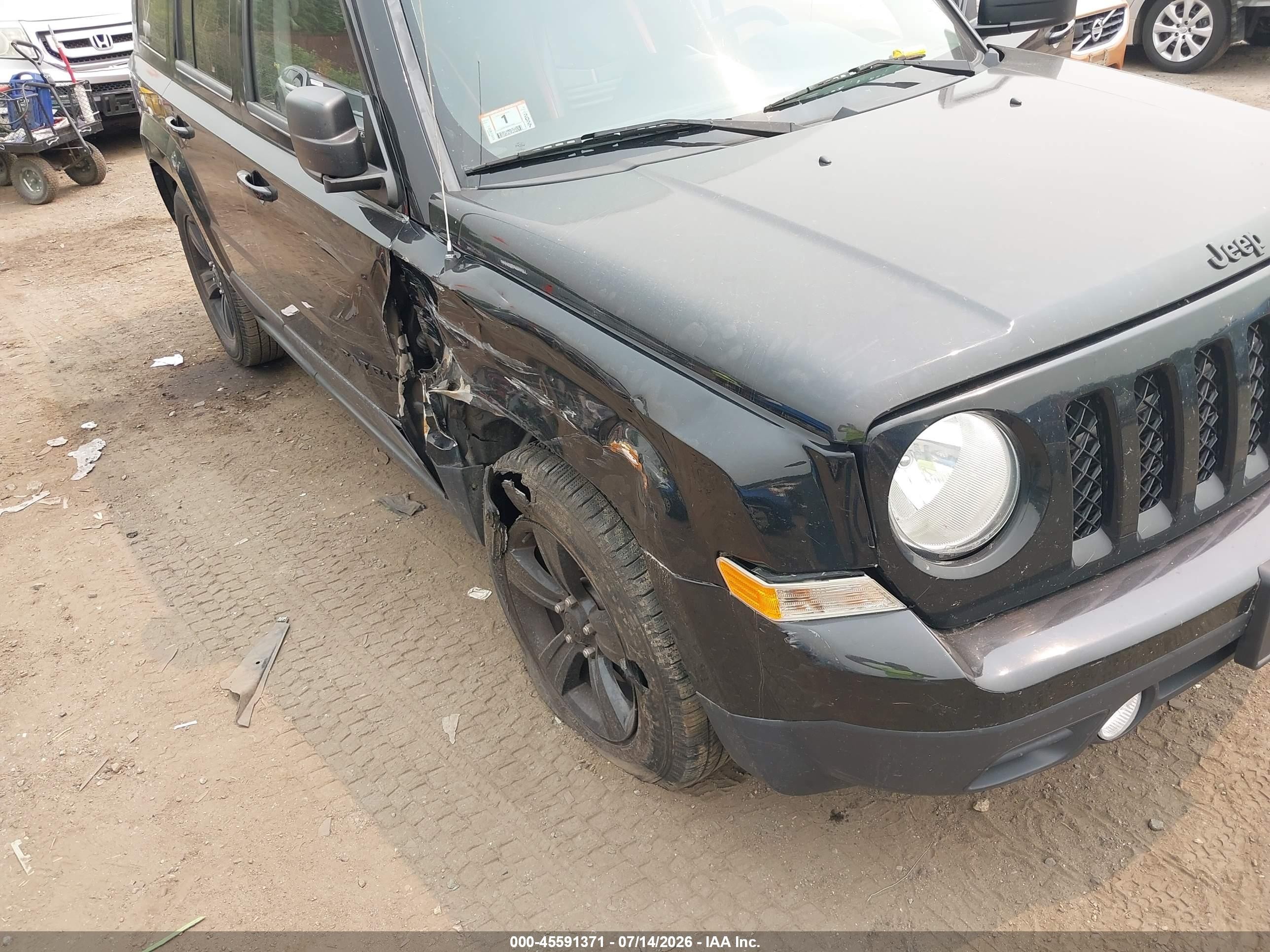 2014 Jeep Patriot Altitude Black vin: 1C4NJPBA5ED705409