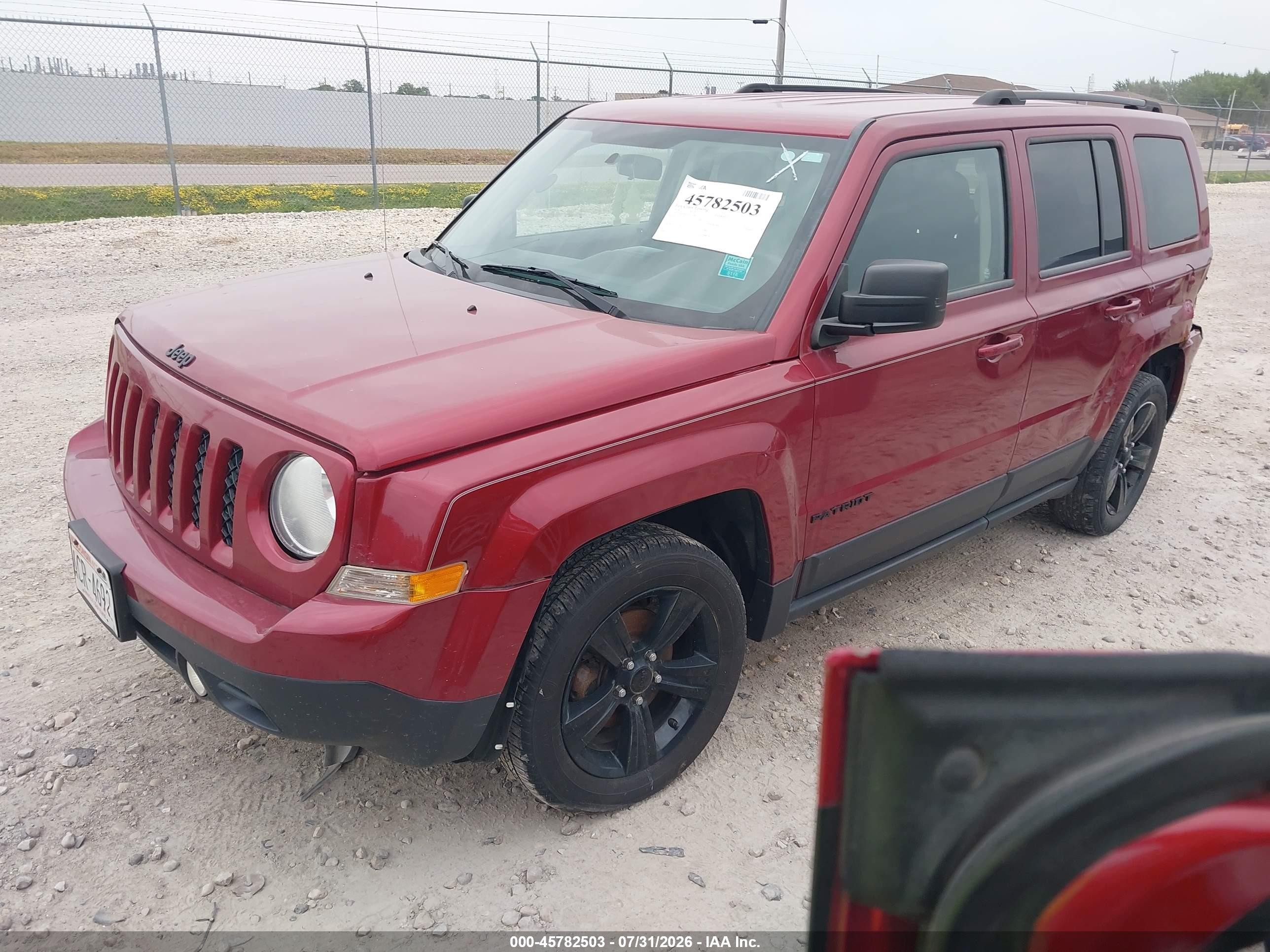 2014 Jeep Patriot Altitude Maroon vin: 1C4NJPBA5ED717897