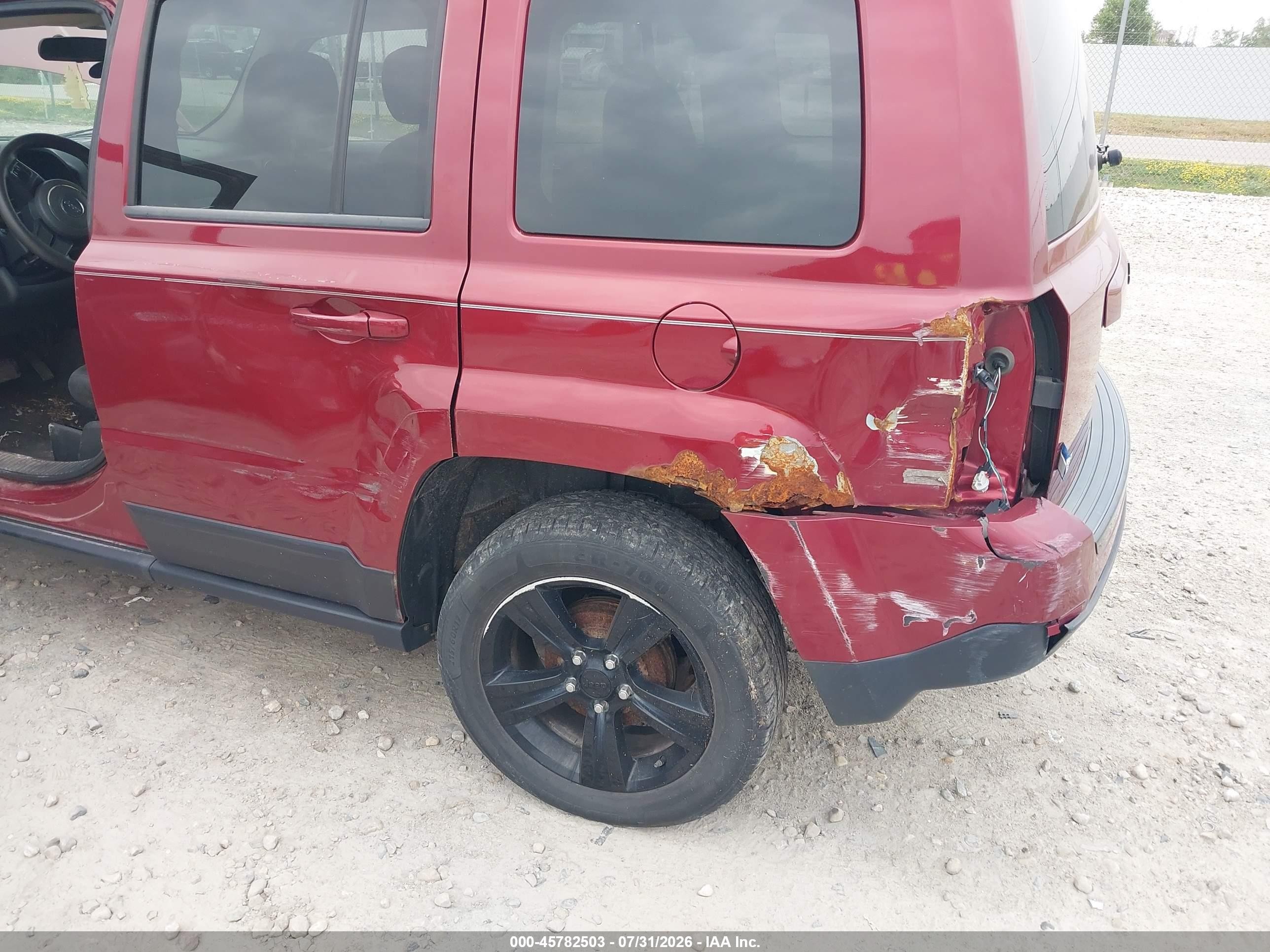 2014 Jeep Patriot Altitude Maroon vin: 1C4NJPBA5ED717897
