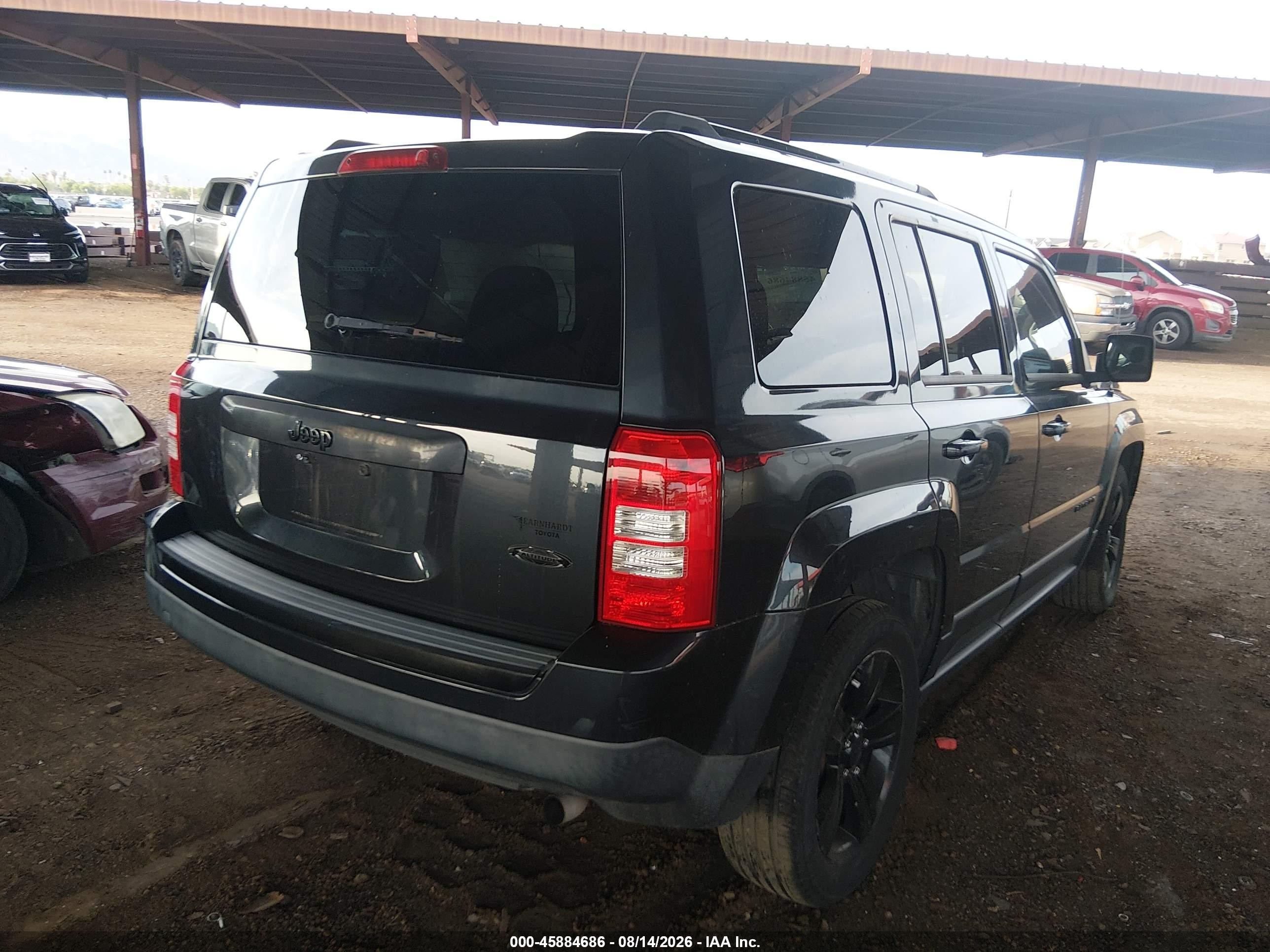 2014 Jeep Patriot Altitude Black vin: 1C4NJPBA5ED813786
