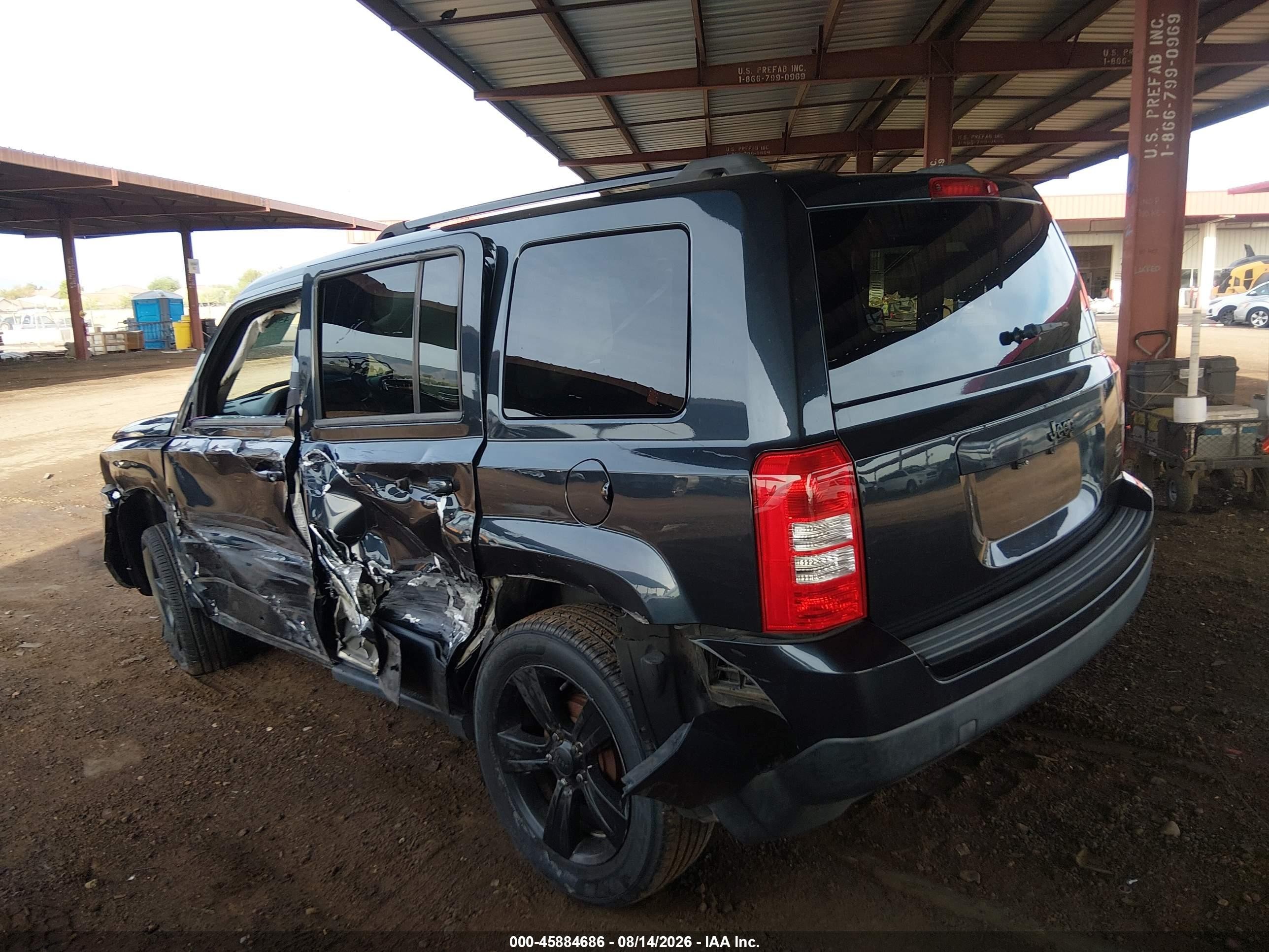 2014 Jeep Patriot Altitude Black vin: 1C4NJPBA5ED813786