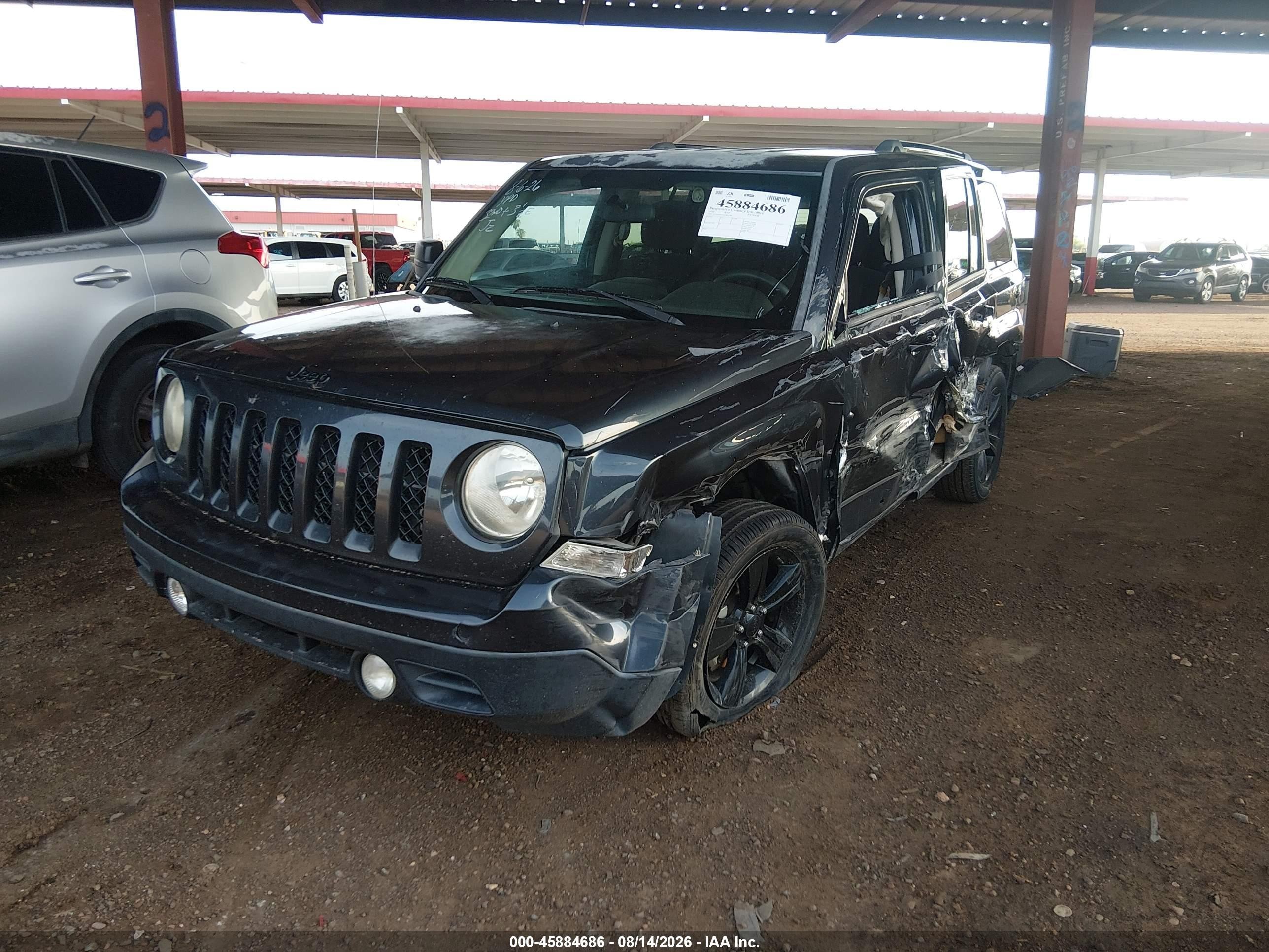 2014 Jeep Patriot Altitude Black vin: 1C4NJPBA5ED813786