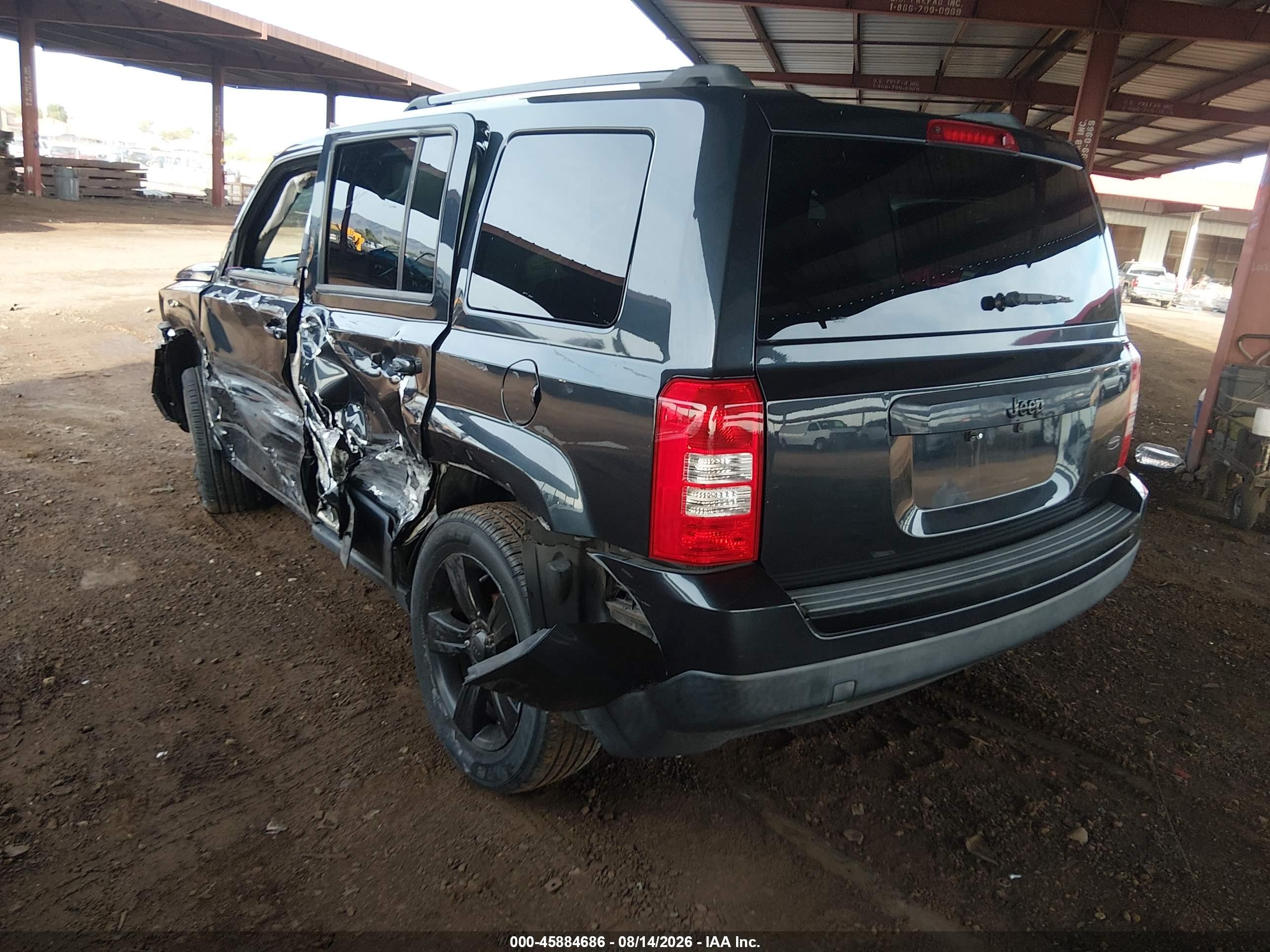 2014 Jeep Patriot Altitude Black vin: 1C4NJPBA5ED813786