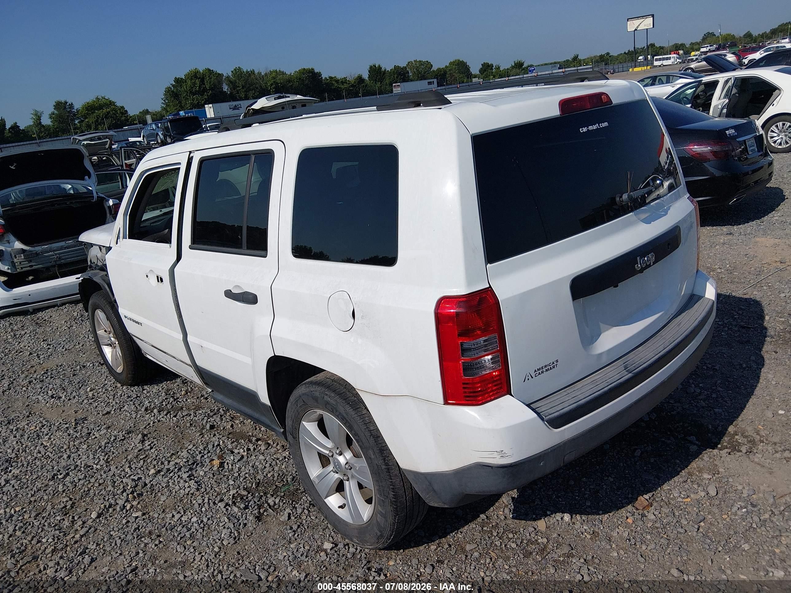 2014 Jeep Patriot Sport White vin: 1C4NJPBA5ED881330