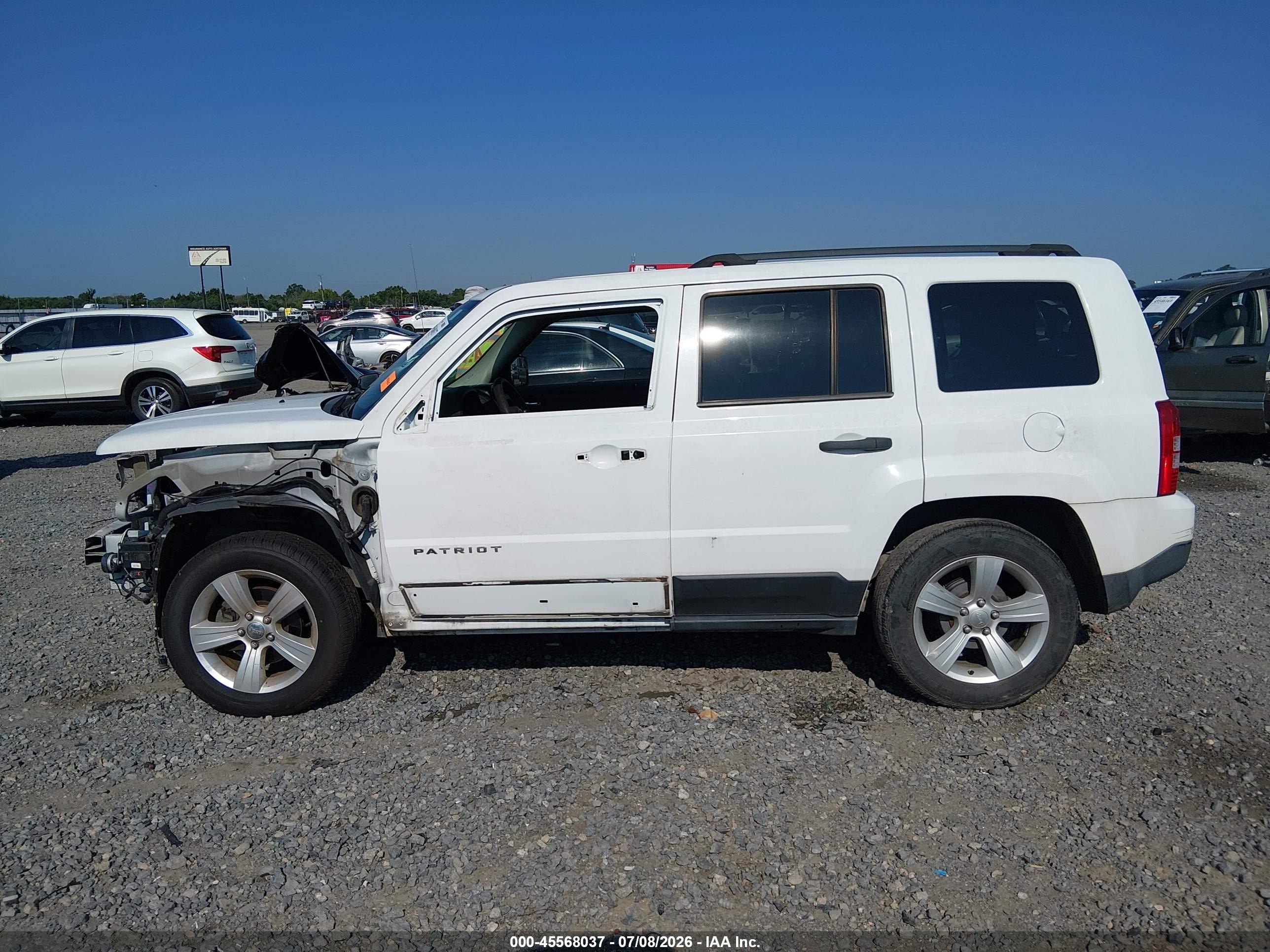 2014 Jeep Patriot Sport White vin: 1C4NJPBA5ED881330
