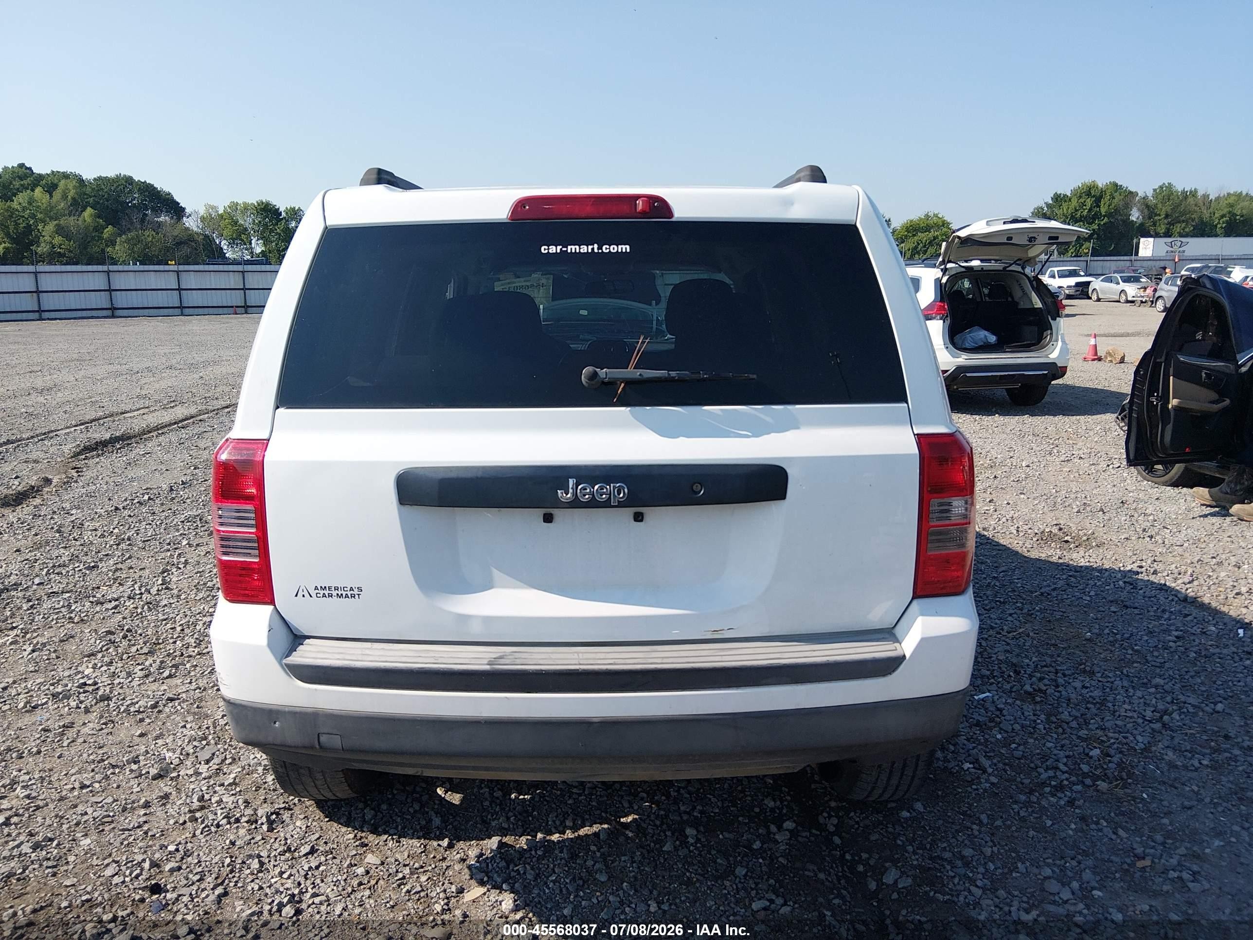 2014 Jeep Patriot Sport White vin: 1C4NJPBA5ED881330
