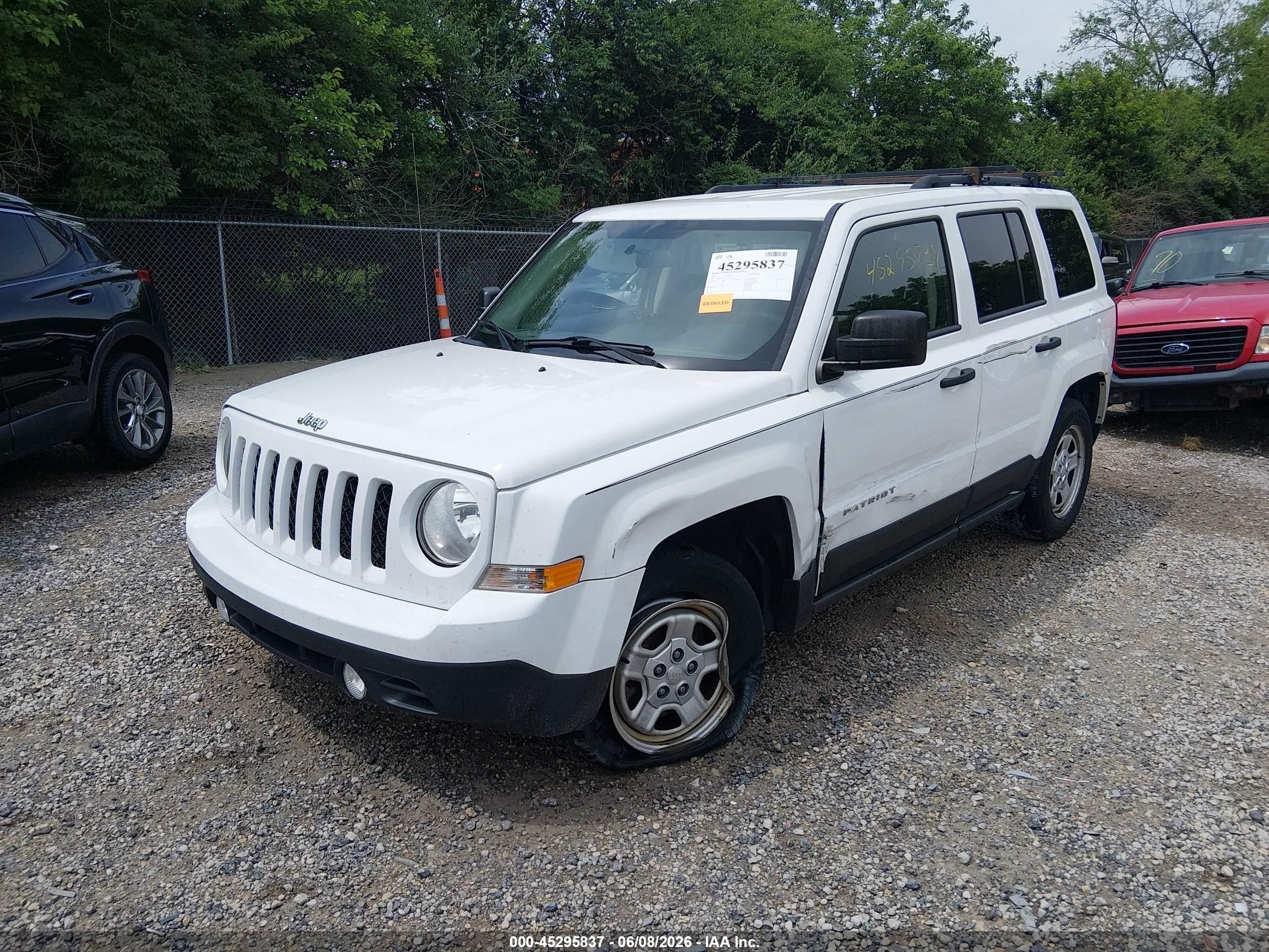 2015 Jeep Patriot Sport White vin: 1C4NJPBA5FD326119
