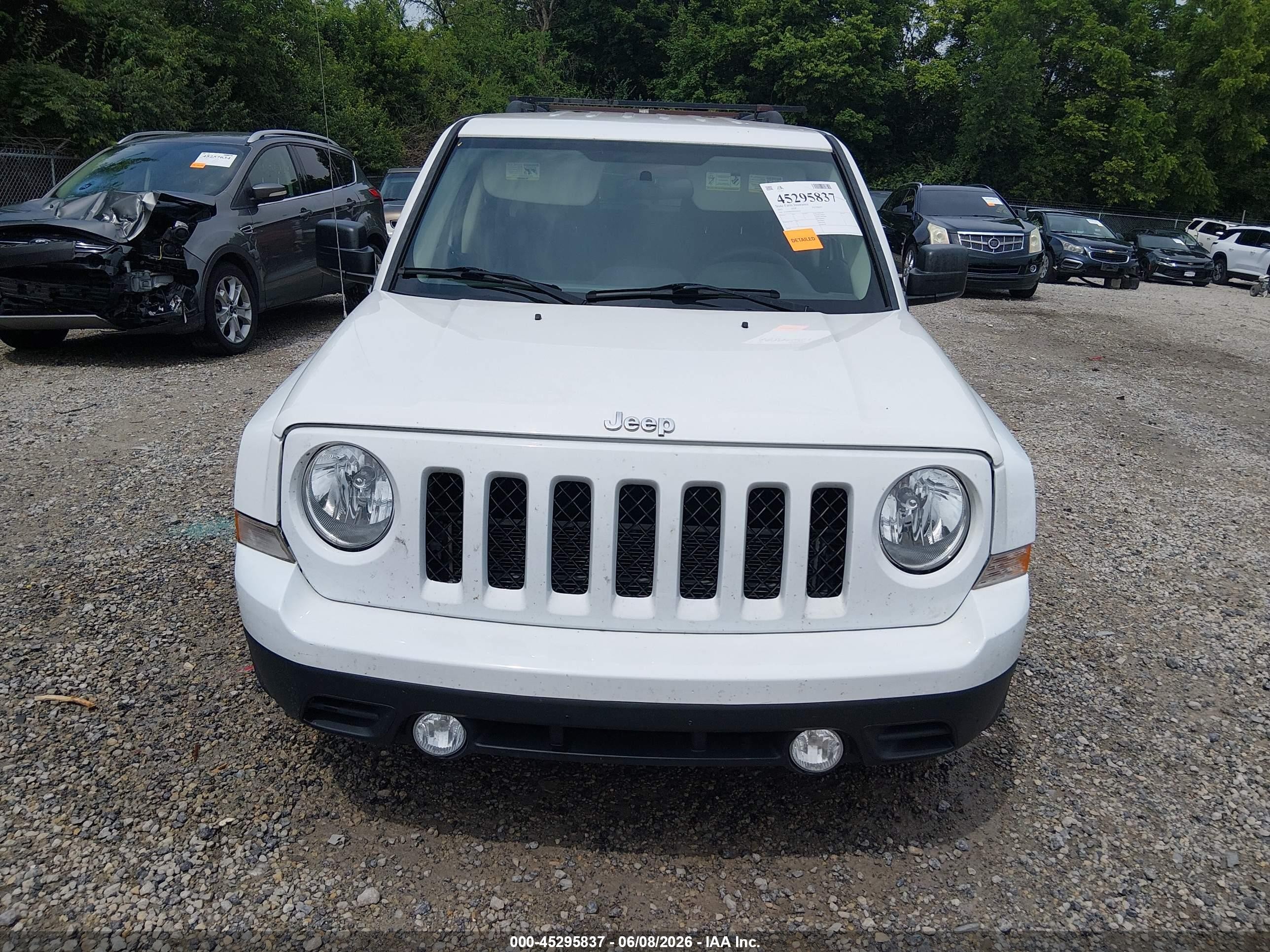 2015 Jeep Patriot Sport White vin: 1C4NJPBA5FD326119