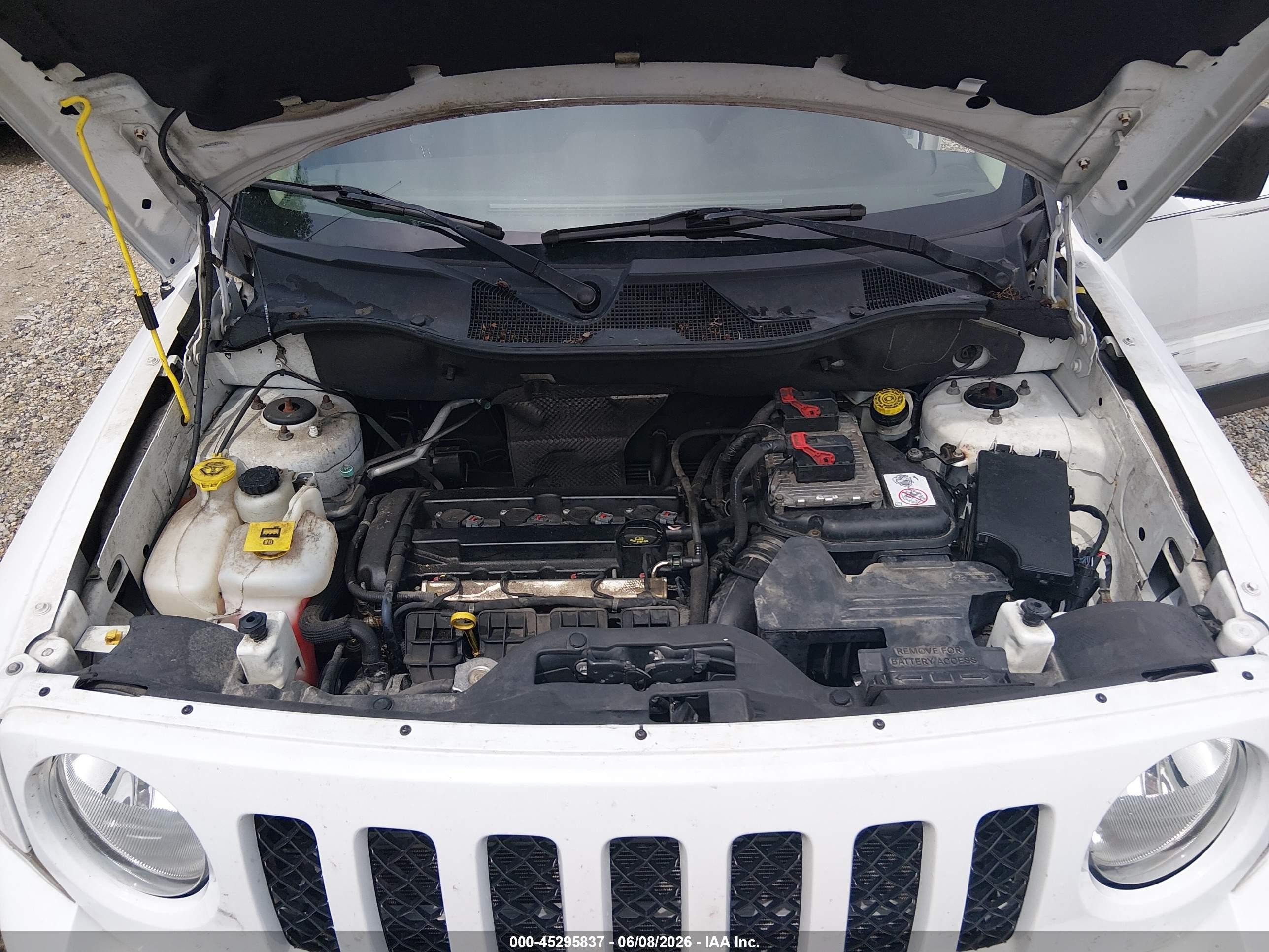 2015 Jeep Patriot Sport White vin: 1C4NJPBA5FD326119