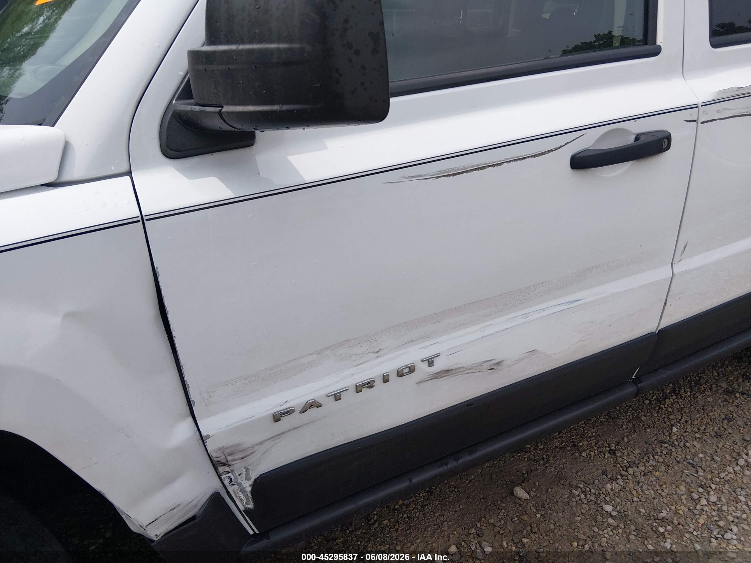 2015 Jeep Patriot Sport White vin: 1C4NJPBA5FD326119