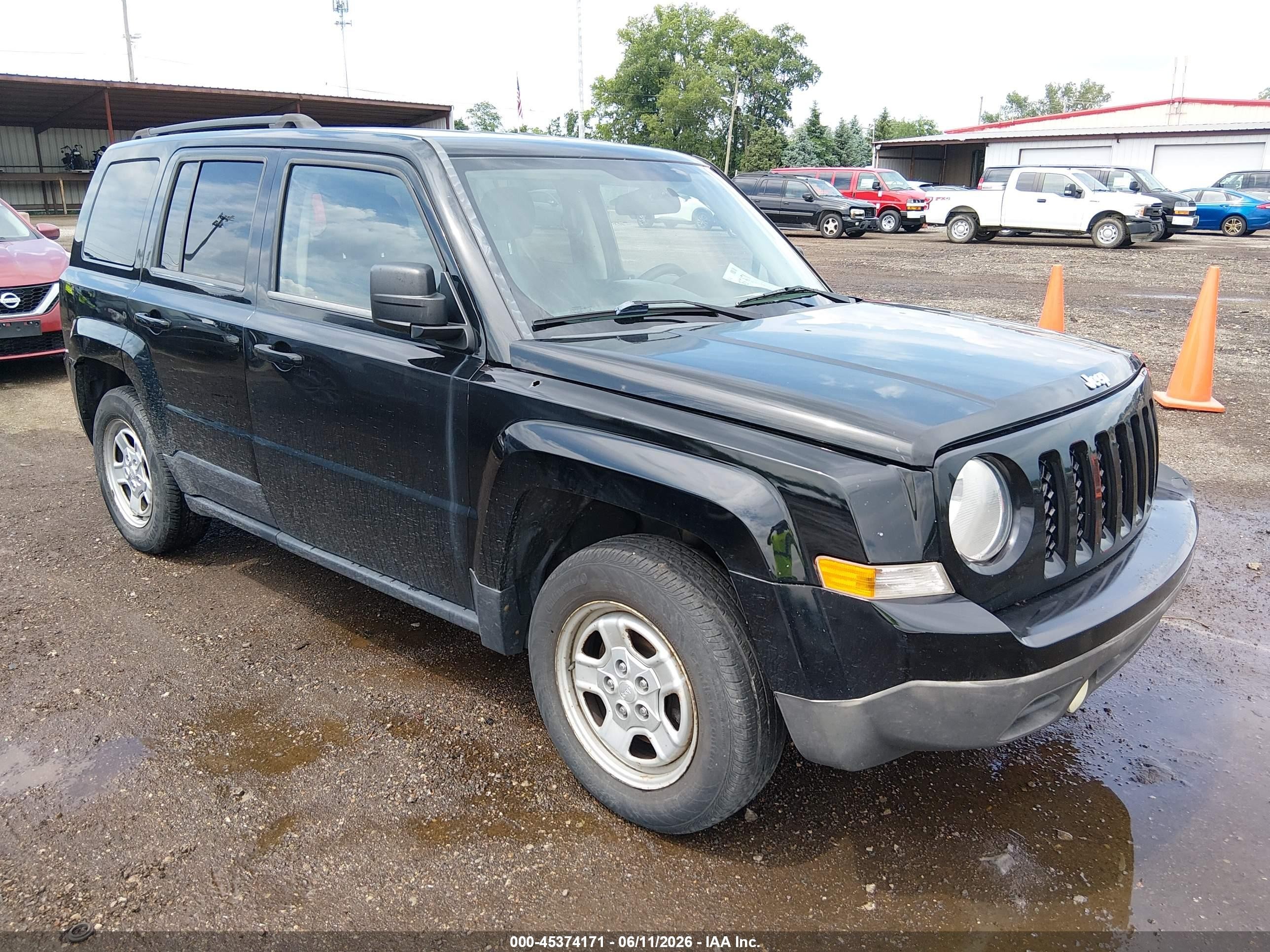 2015 Jeep Patriot Sport Black vin: 1C4NJPBA5FD413342
