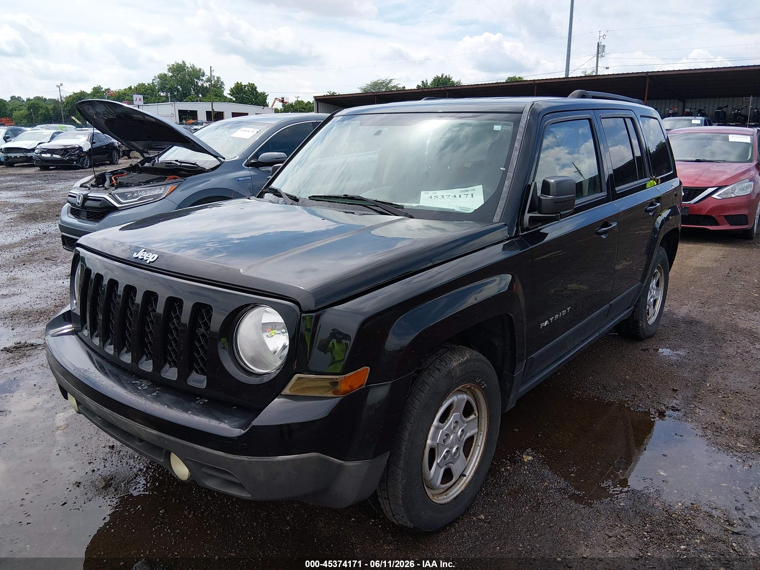 2015 Jeep Patriot Sport Black vin: 1C4NJPBA5FD413342