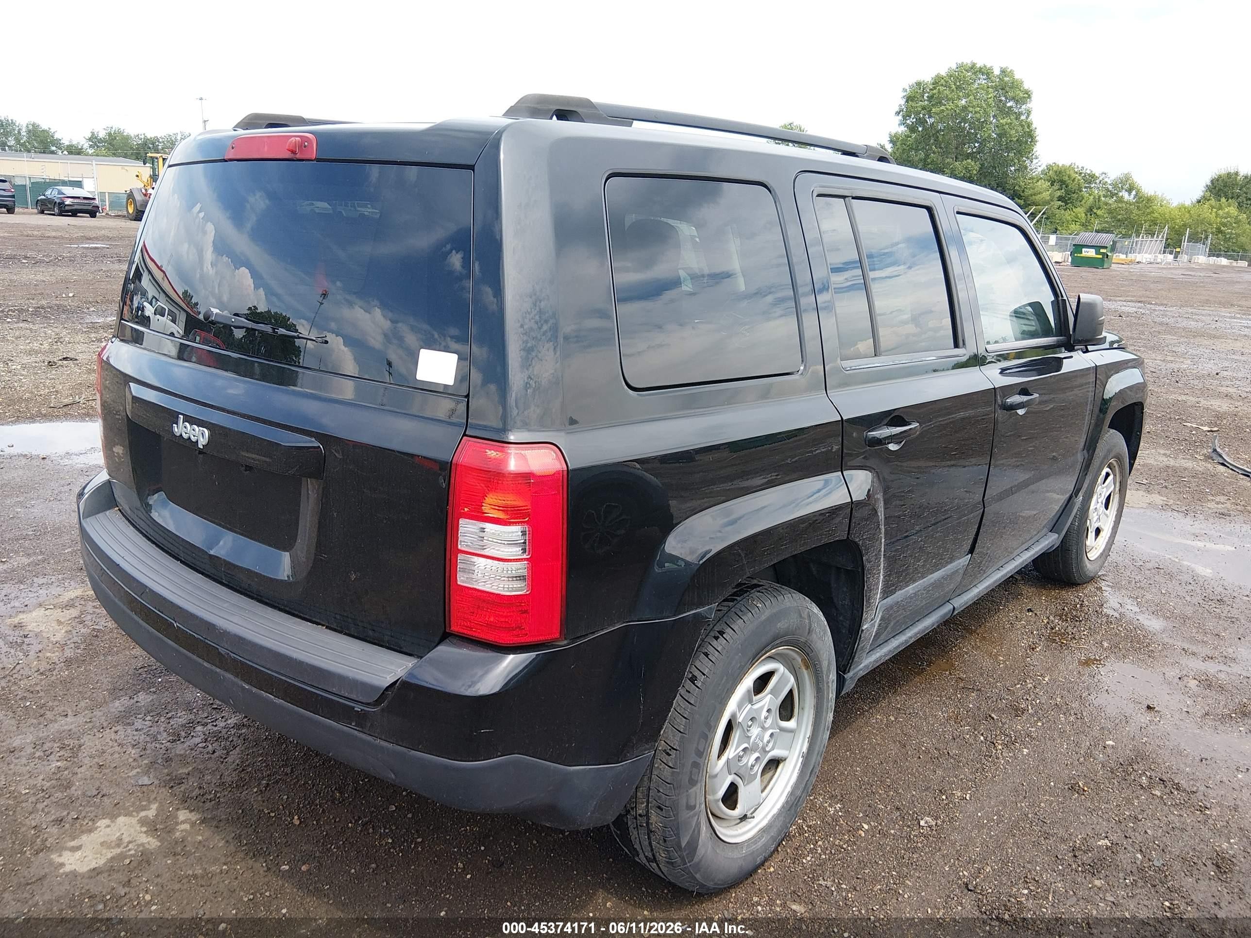 2015 Jeep Patriot Sport Black vin: 1C4NJPBA5FD413342