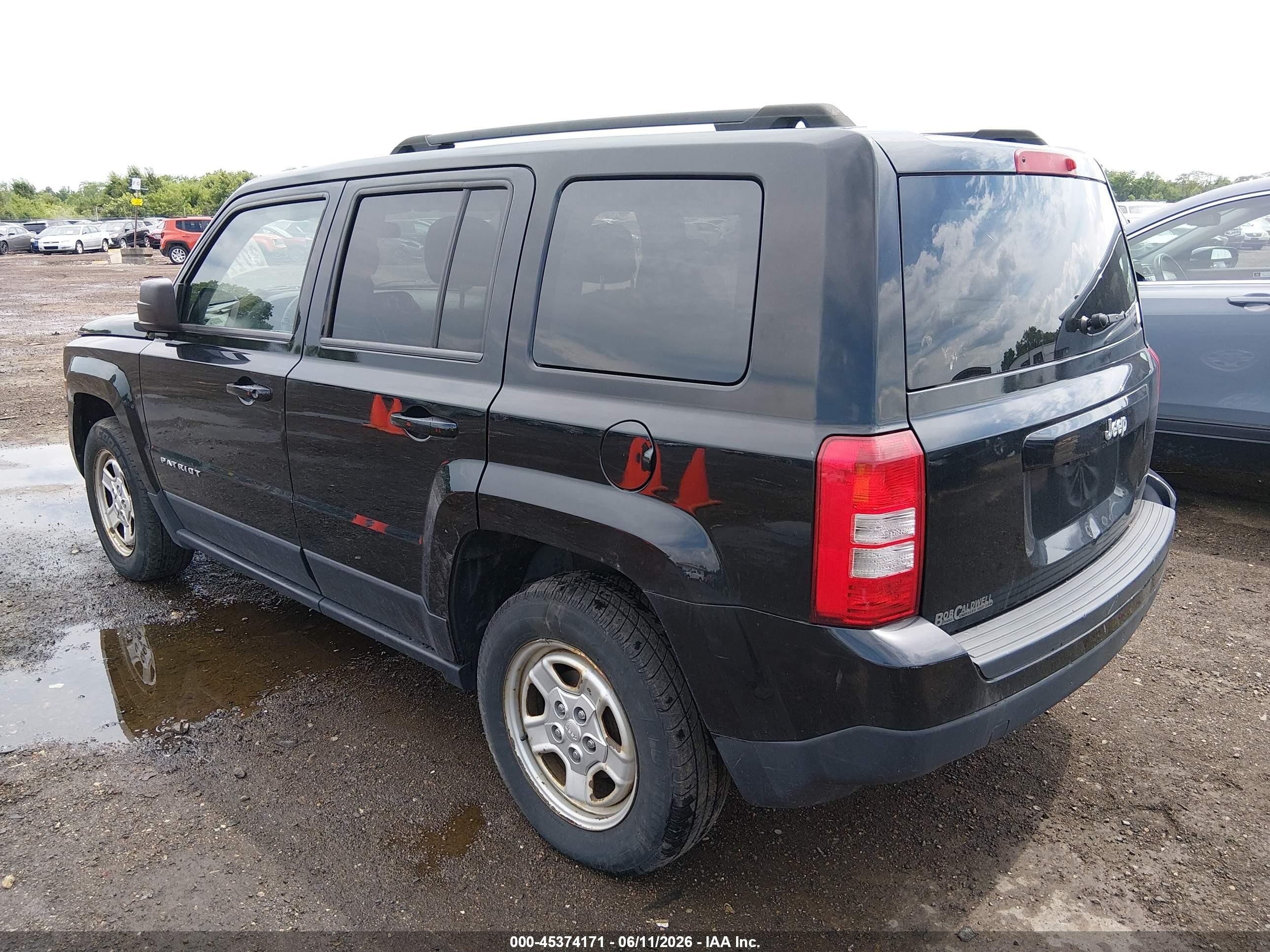 2015 Jeep Patriot Sport Black vin: 1C4NJPBA5FD413342