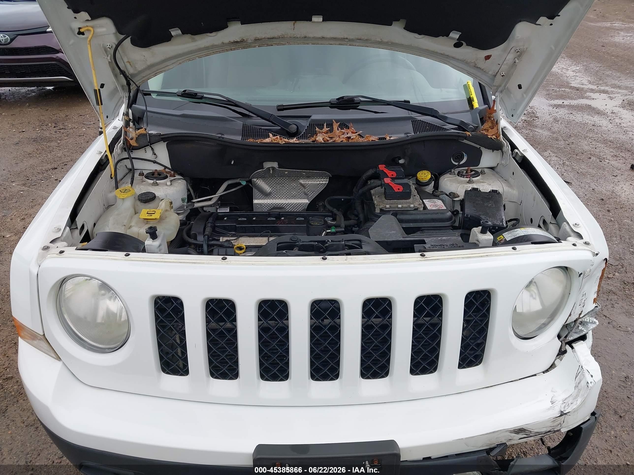 2012 Jeep Patriot Sport White vin: 1C4NJPBA6CD539401