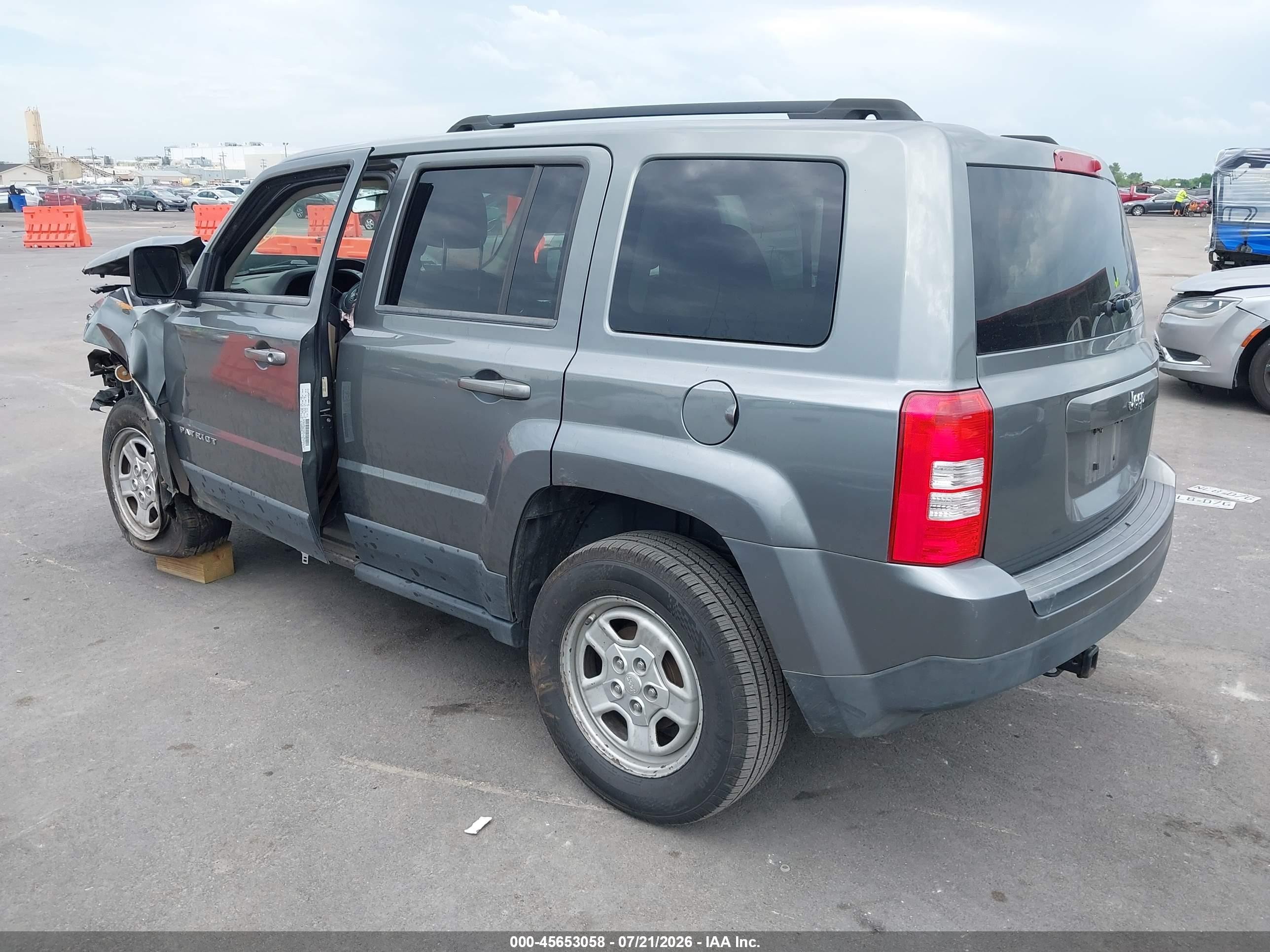2012 Jeep Patriot Sport Gray vin: 1C4NJPBA6CD550981