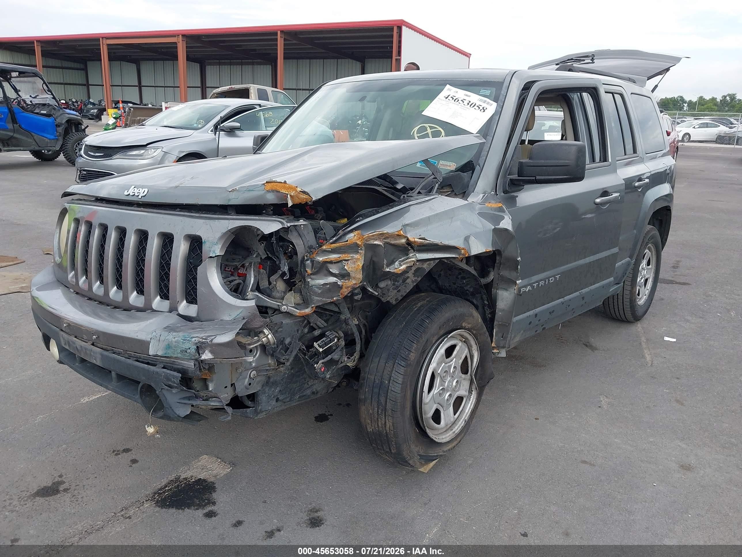 2012 Jeep Patriot Sport Gray vin: 1C4NJPBA6CD550981