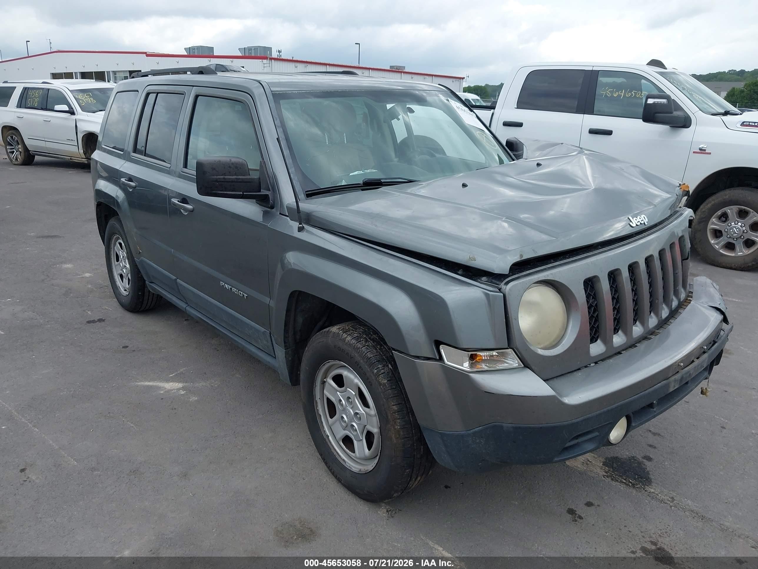 2012 Jeep Patriot Sport Серый vin: 1C4NJPBA6CD550981