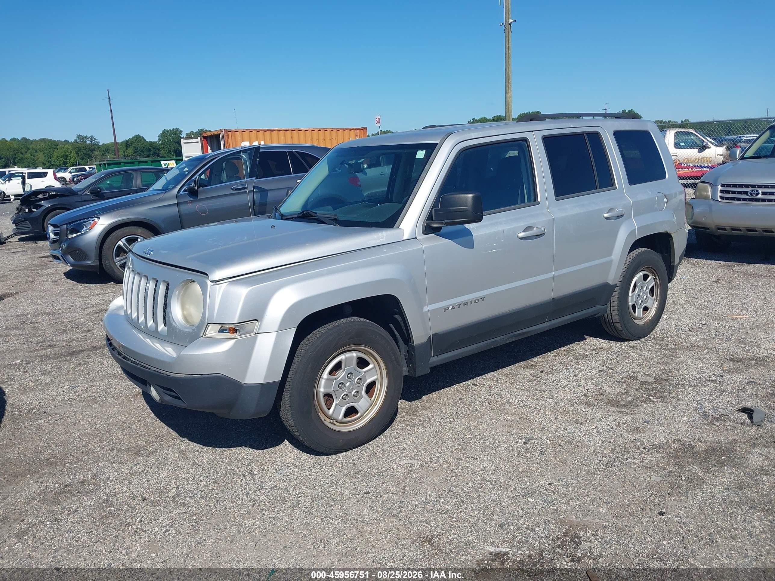 2012 Jeep Patriot Sport Silver vin: 1C4NJPBA6CD622312