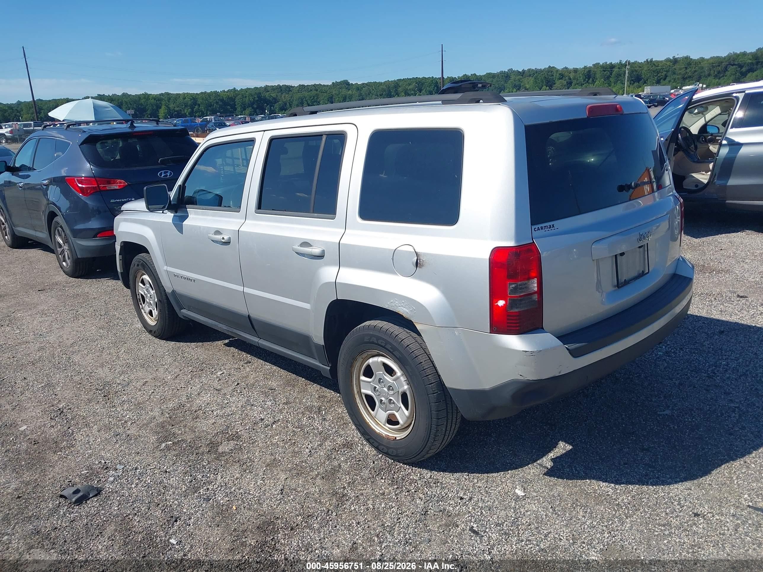 2012 Jeep Patriot Sport Silver vin: 1C4NJPBA6CD622312