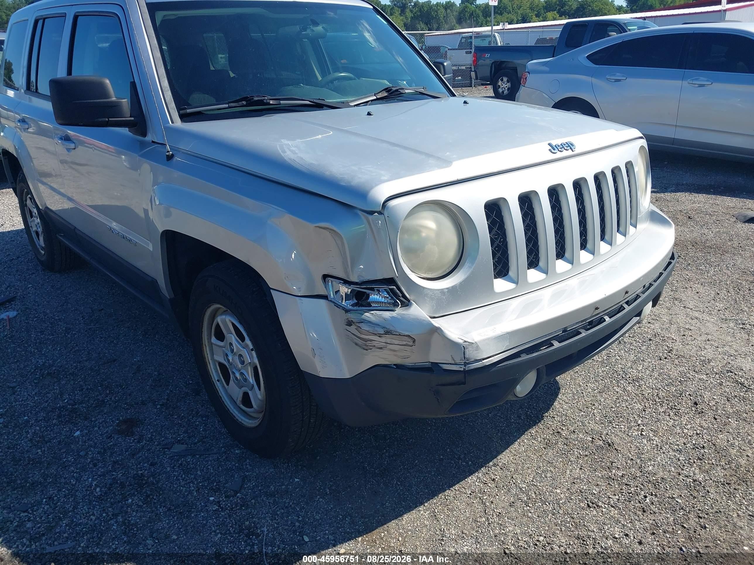 2012 Jeep Patriot Sport Silver vin: 1C4NJPBA6CD622312