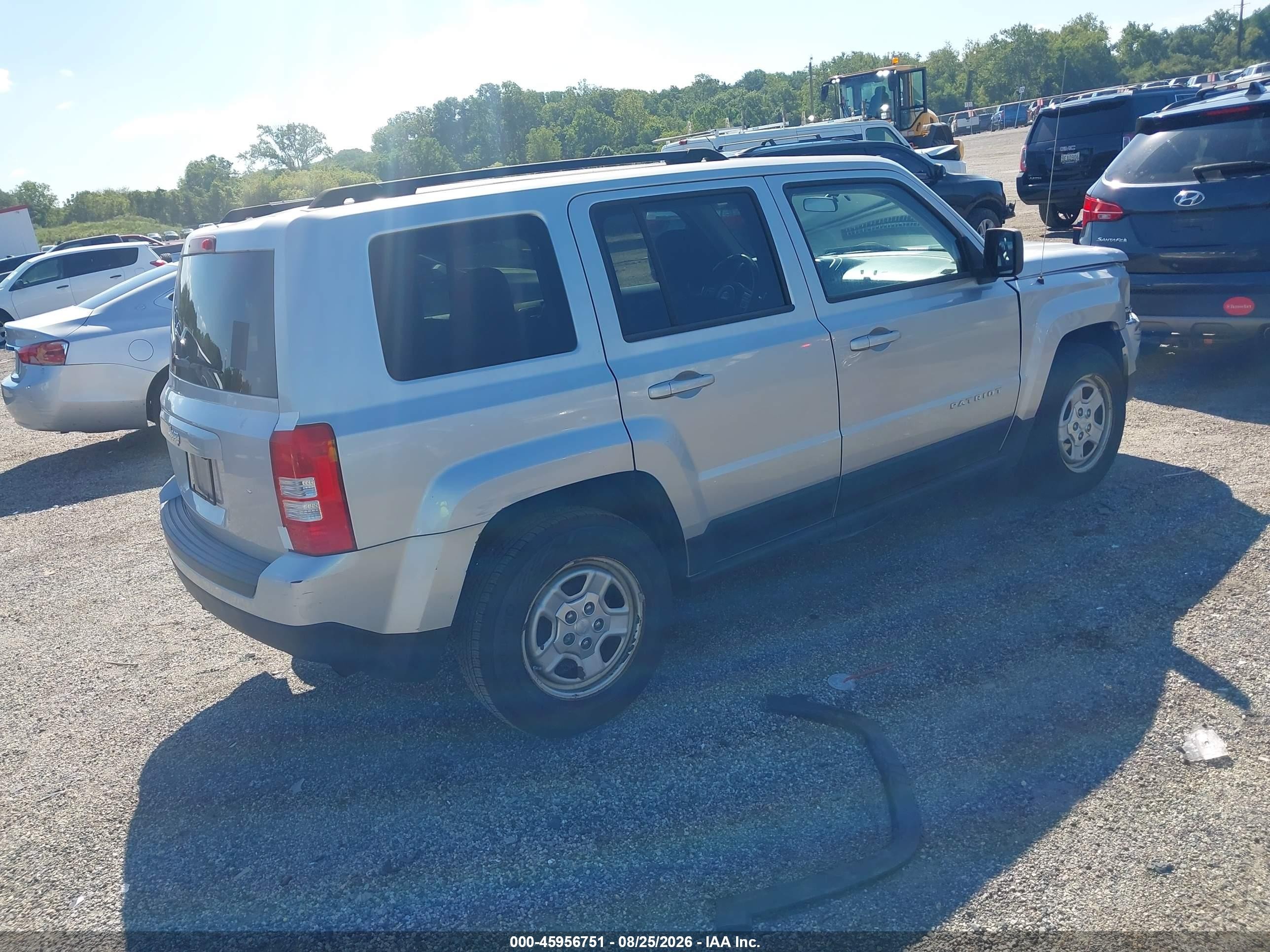 2012 Jeep Patriot Sport Silver vin: 1C4NJPBA6CD622312