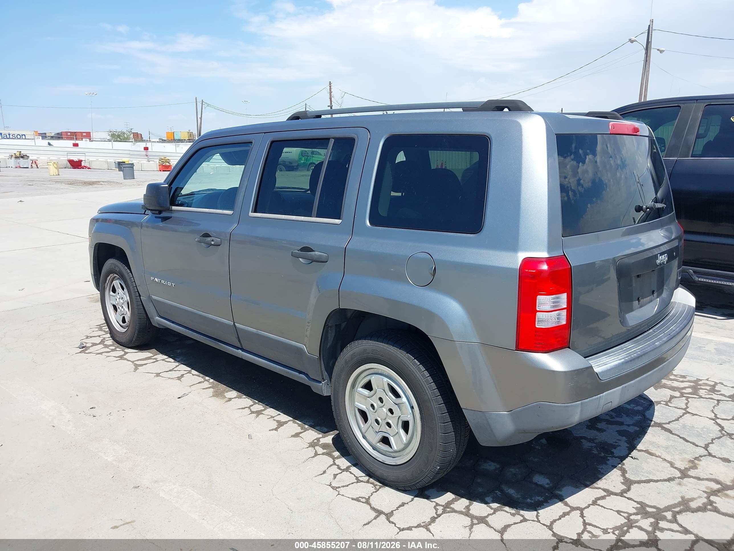 2012 Jeep Patriot Sport Gray vin: 1C4NJPBA6CD634606