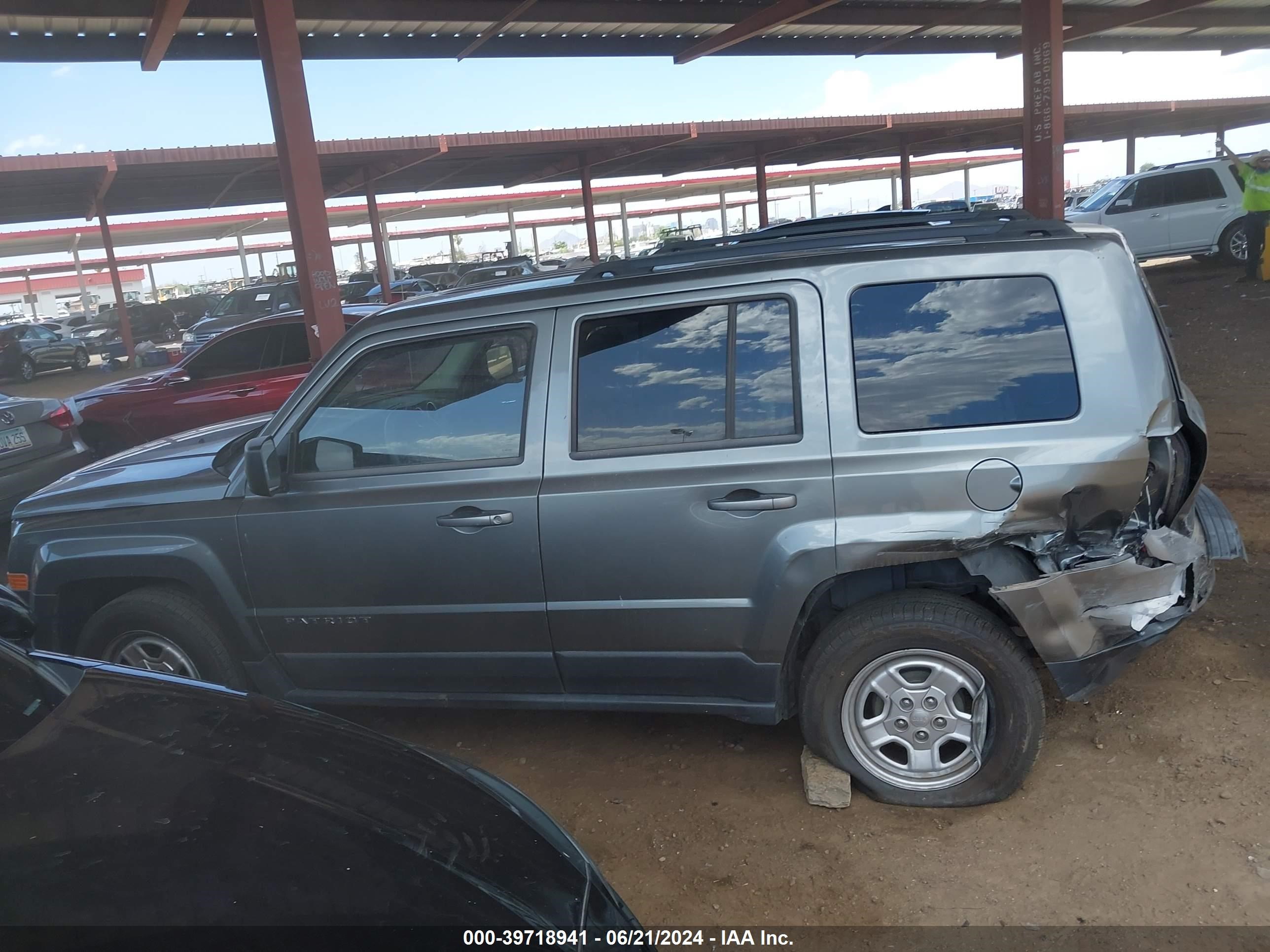 2013 Jeep Patriot Sport Gray vin: 1C4NJPBA6DD187437