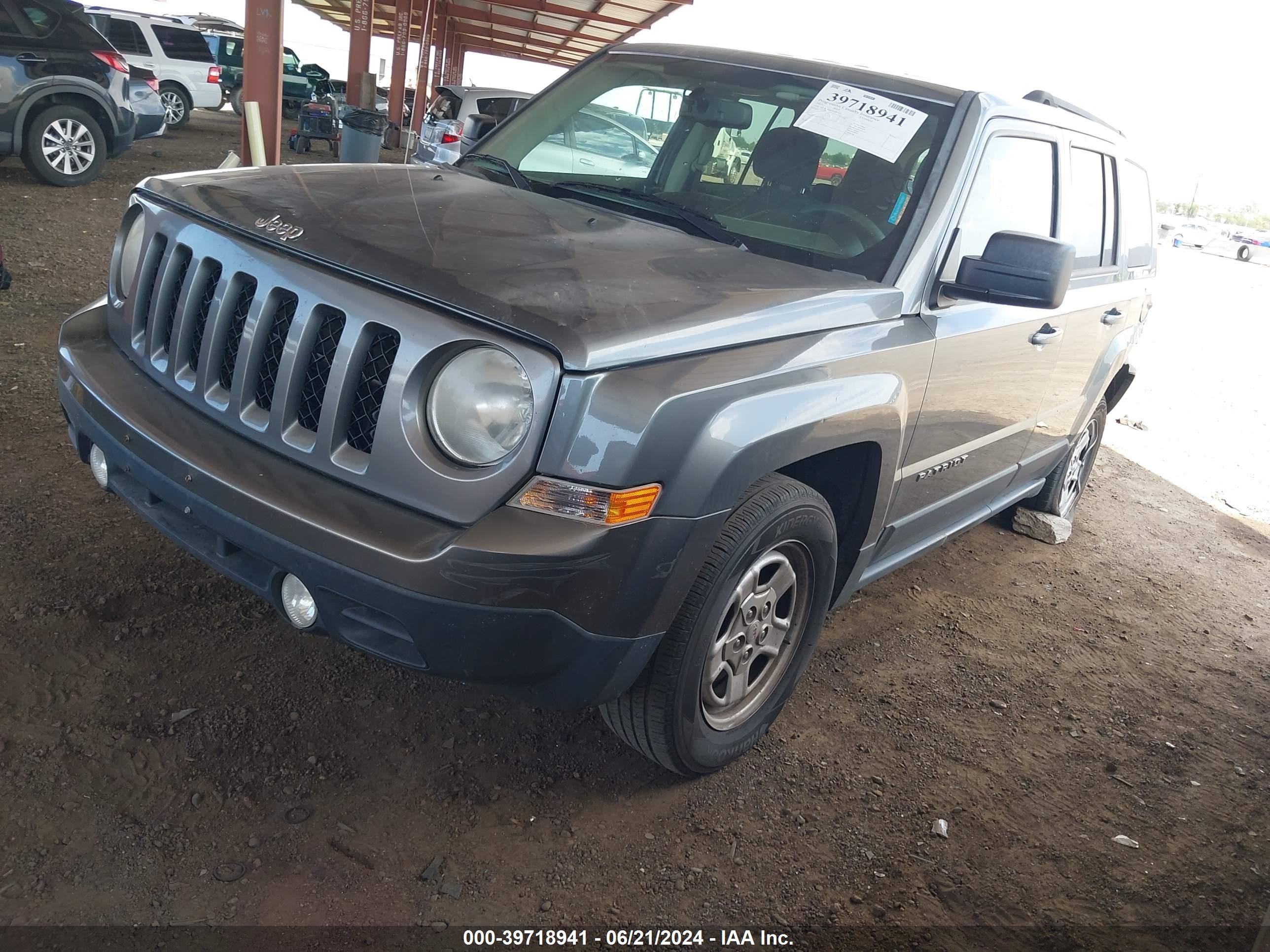 2013 Jeep Patriot Sport Gray vin: 1C4NJPBA6DD187437